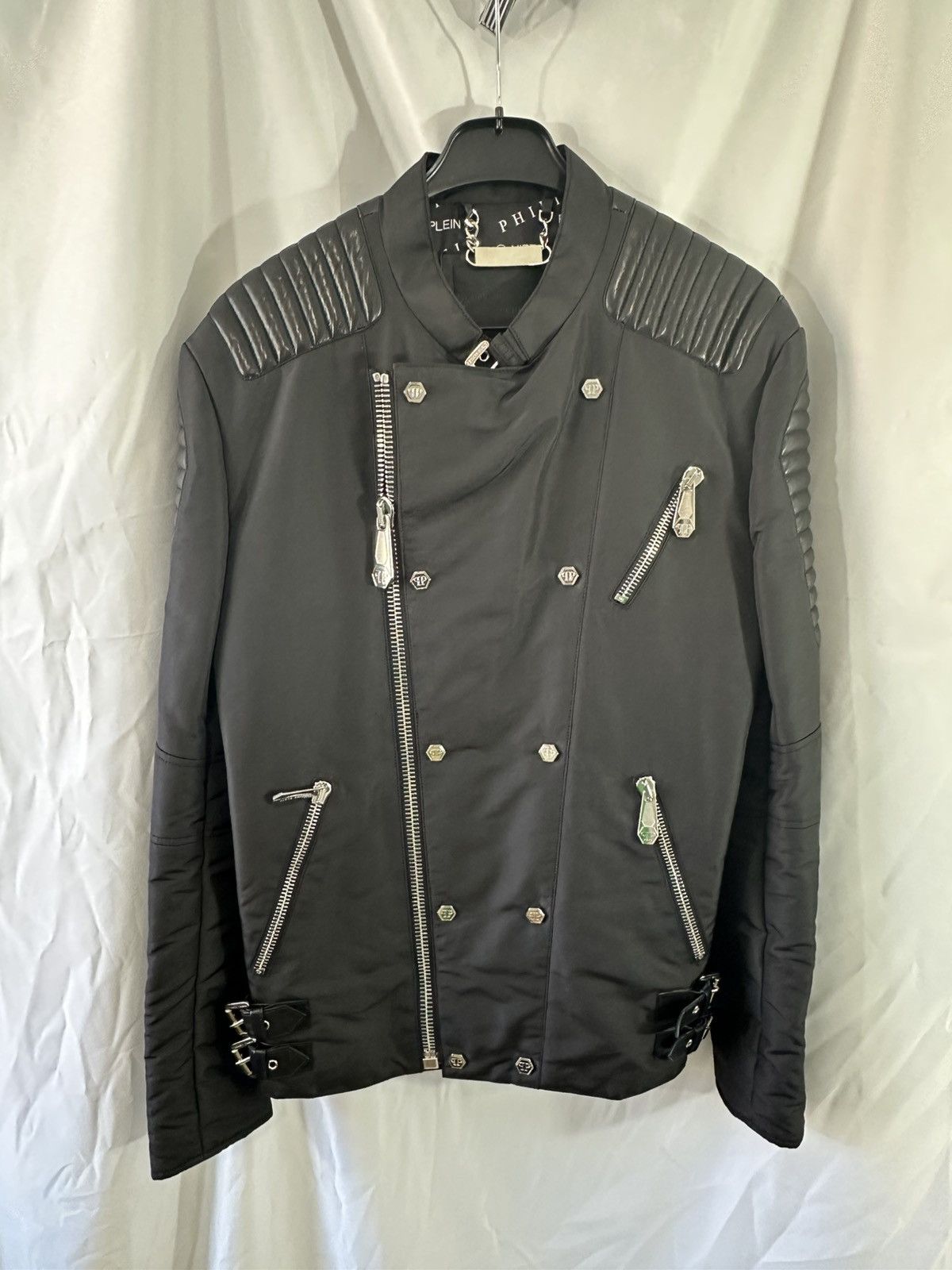 Philipp Plein Philipp Plein Biker Jacket Size US L / EU 52-54 / 3 - 1 Thumbnail
