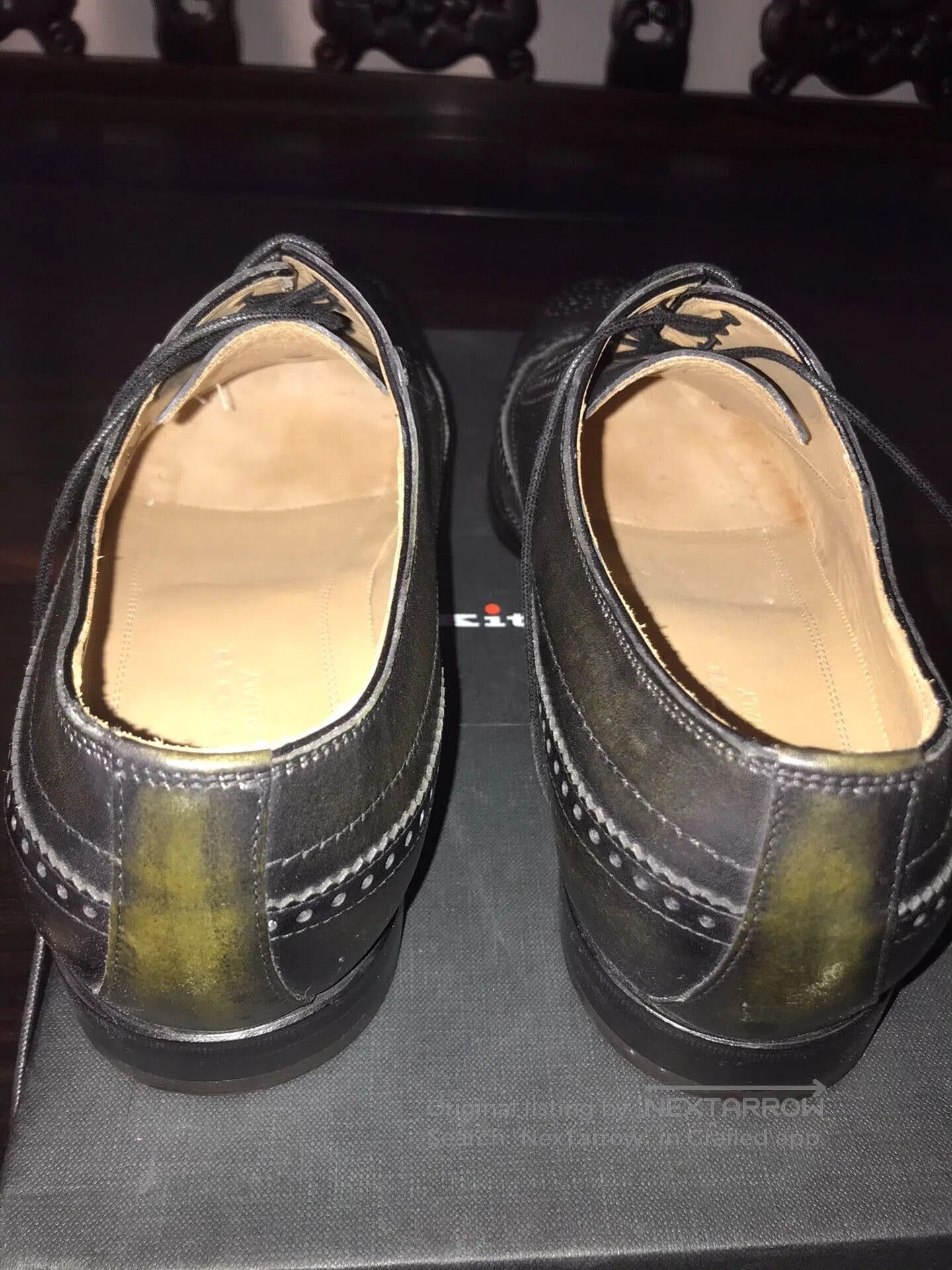 Santoni Handmade Italian Leather Dress Shoes. Size US 8 / EU 41 - 8 Thumbnail