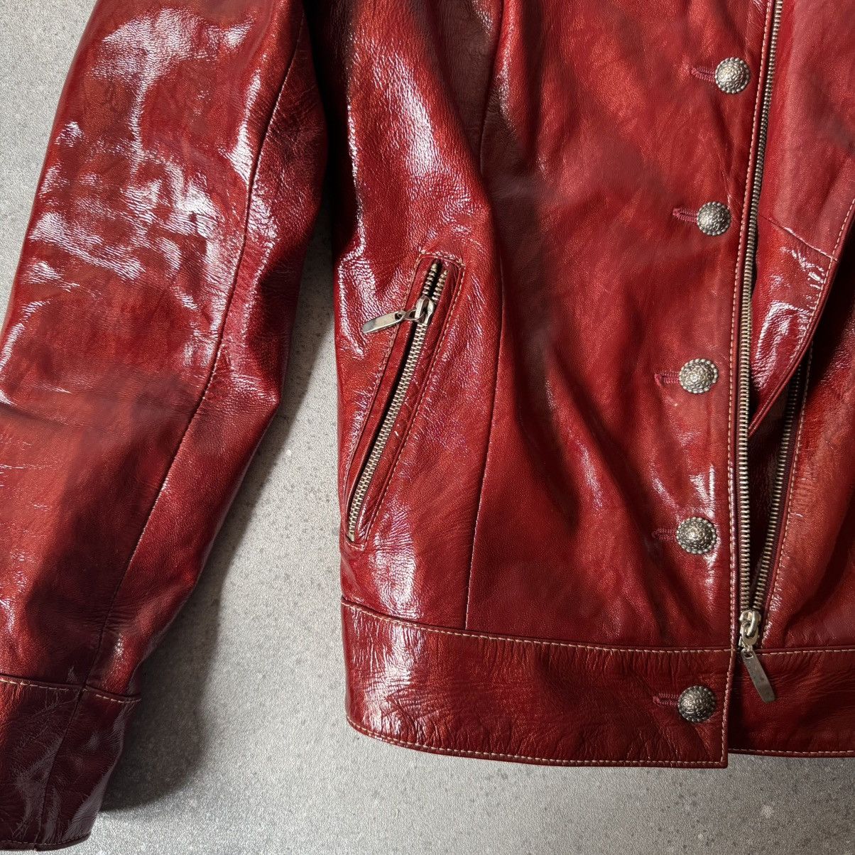 Hysteric Glamour Amazing Vintage Y2K Red Leather Jacket Size S / US 4 / IT 40 - 8 Thumbnail