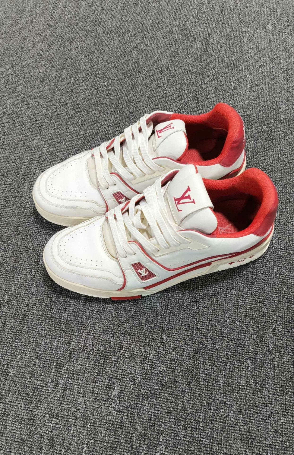 Louis Vuitton Louis Vuitton Training Red Lowtop Sneakers 9 Men Size US 9 / EU 42 - 1 Thumbnail