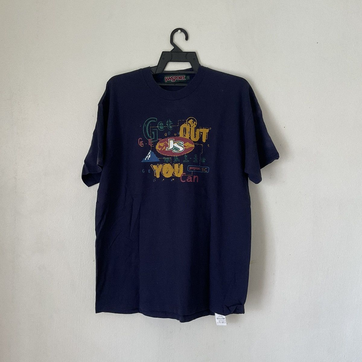 Jansport Vintage Jansport Get Out While You Can Graphic Spiderman tee Size US L / EU 52-54 / 3 - 1 Thumbnail