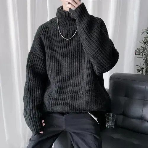 Aran Isles Knitwear Turtle Neck - Style Streetwear Knitted Sweatshirt Size US XL / EU 56 / 4 - 4 Thumbnail