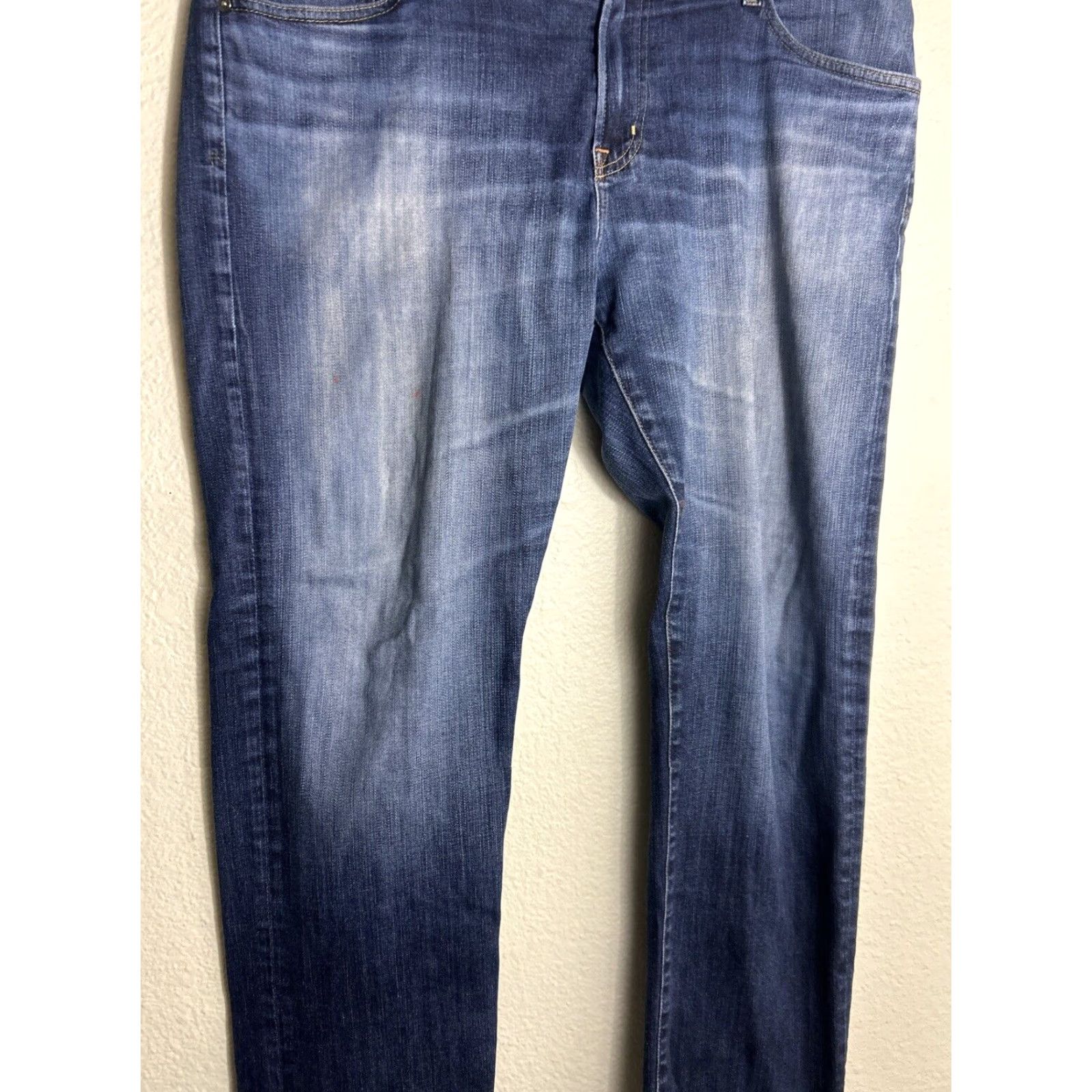 Vintage AG Adriano Goldschmied The Graduate Jeans Men Dark Wash 40x32 Straight Blue Size US 38 / EU 54 - 3 Thumbnail