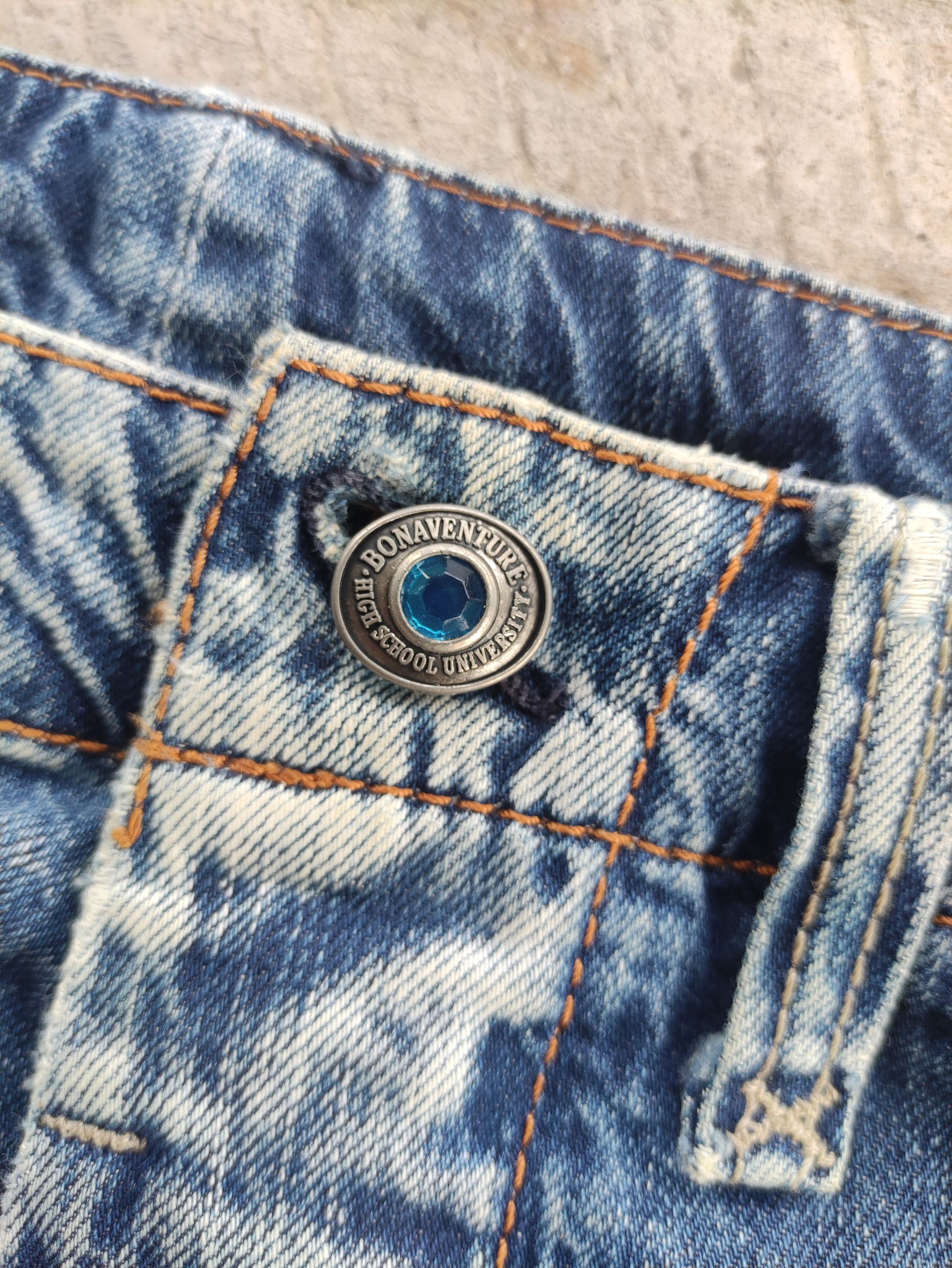 Japanese Brand Vintage Bonavanture Button Flare Jean Distressed Faded denim Size US 32 / EU 48 - 6 Thumbnail