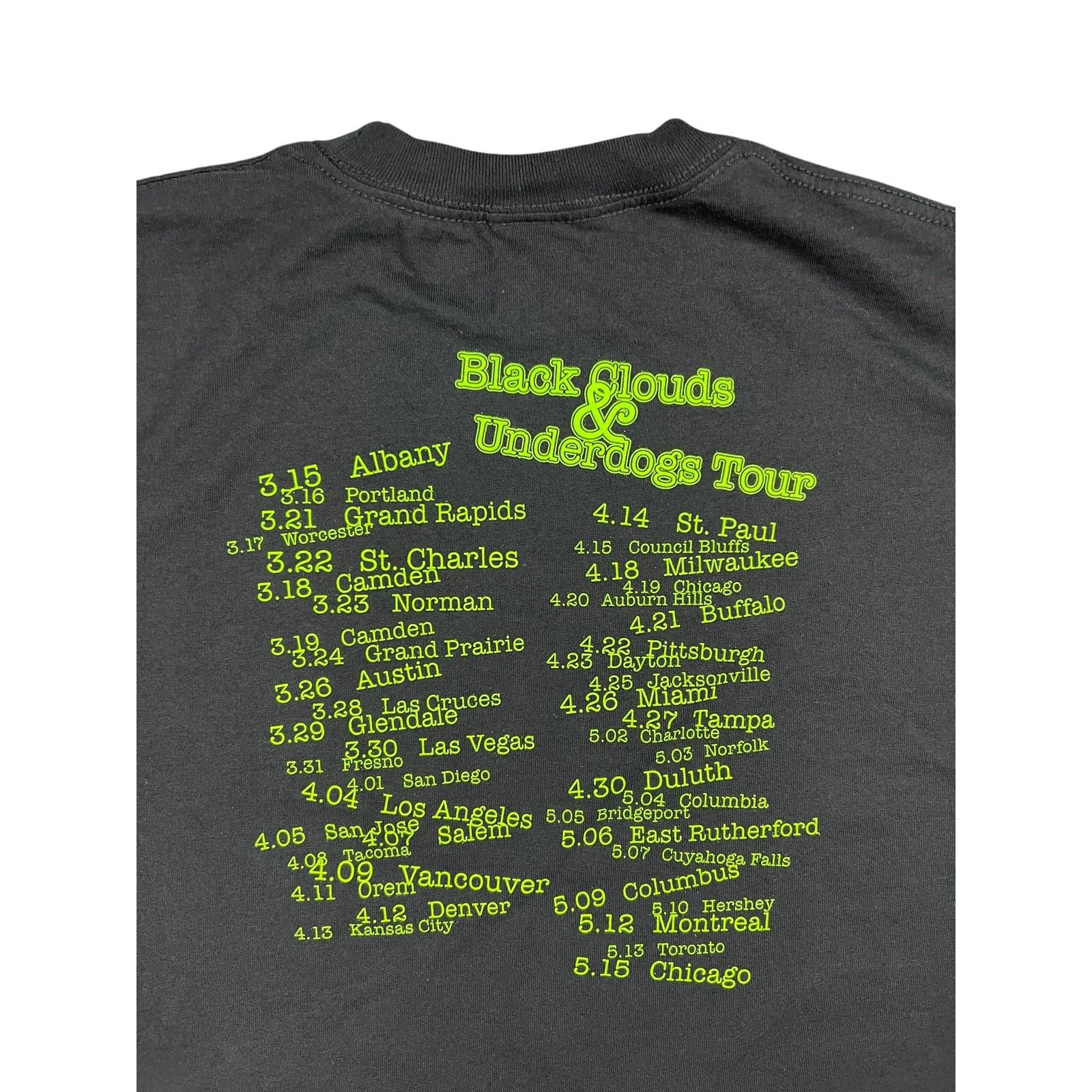 Band Tees × Vintage Y2K Fall Out Boy Black Clouds & Underage Tour band tee Size US M / EU 48-50 / 2 - 8 Thumbnail