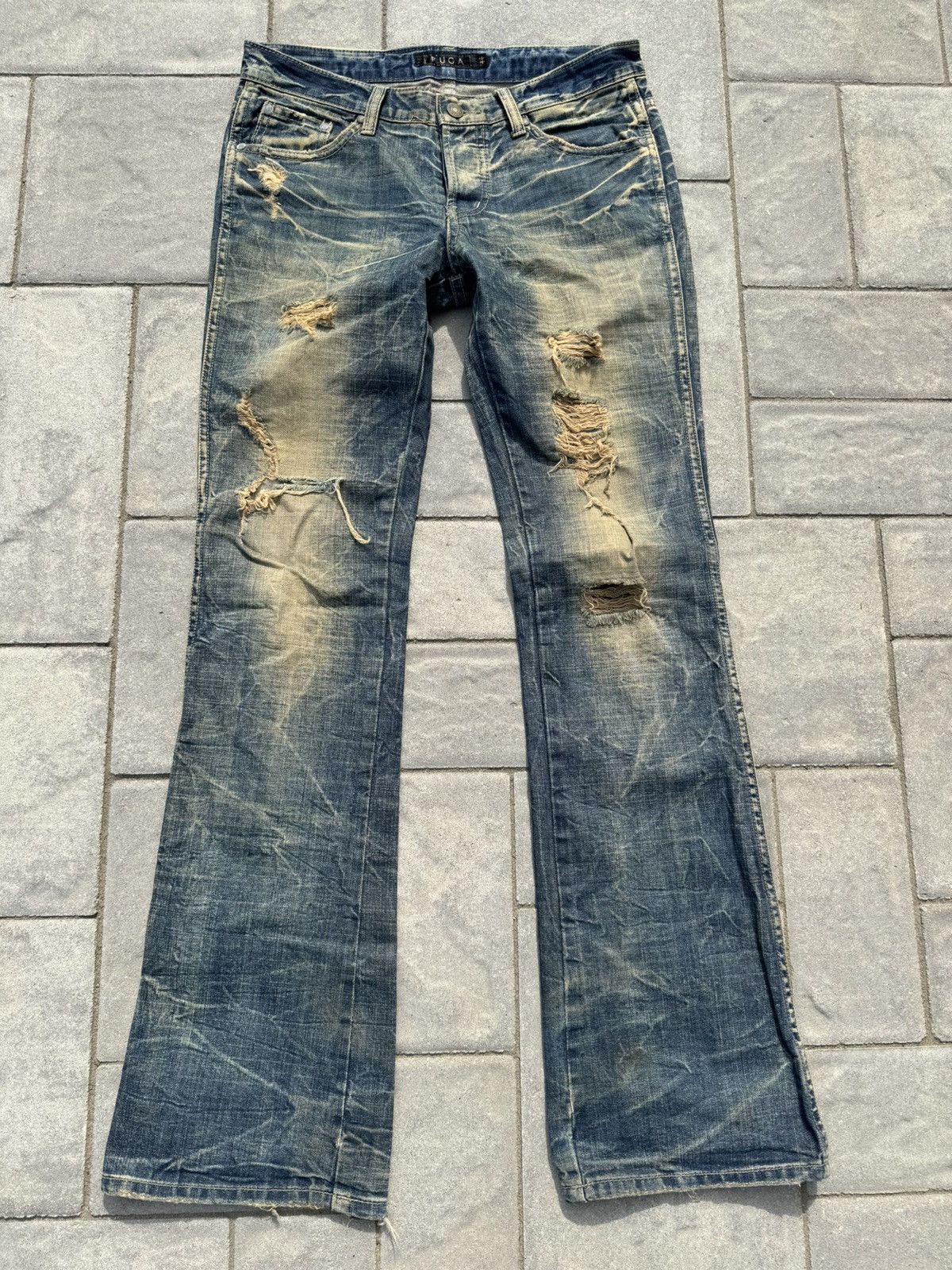 Image of Fuga Flared Denim in Blue, Men's (Size 30)