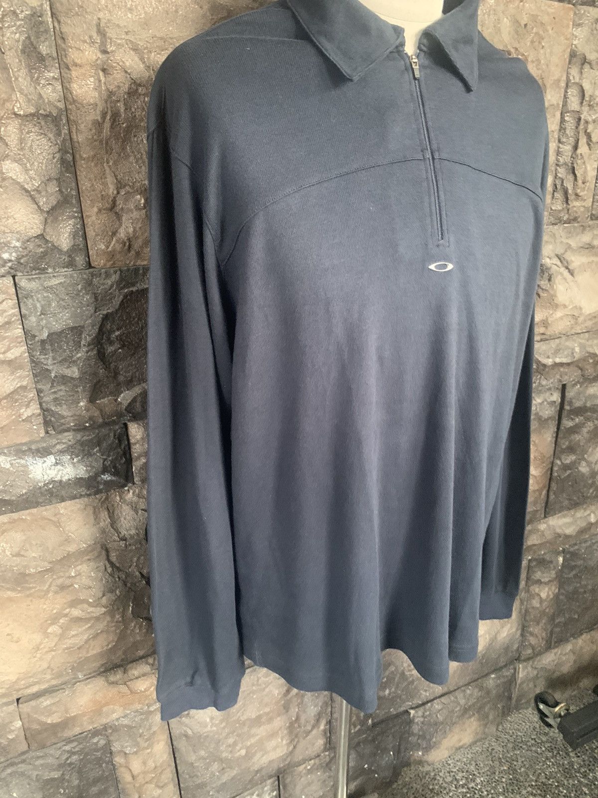 Oakley × Vintage Vintage Oakley Half Zipper Long Sleeve Polo Shirt Size US L / EU 52-54 / 3 - 4 Thumbnail