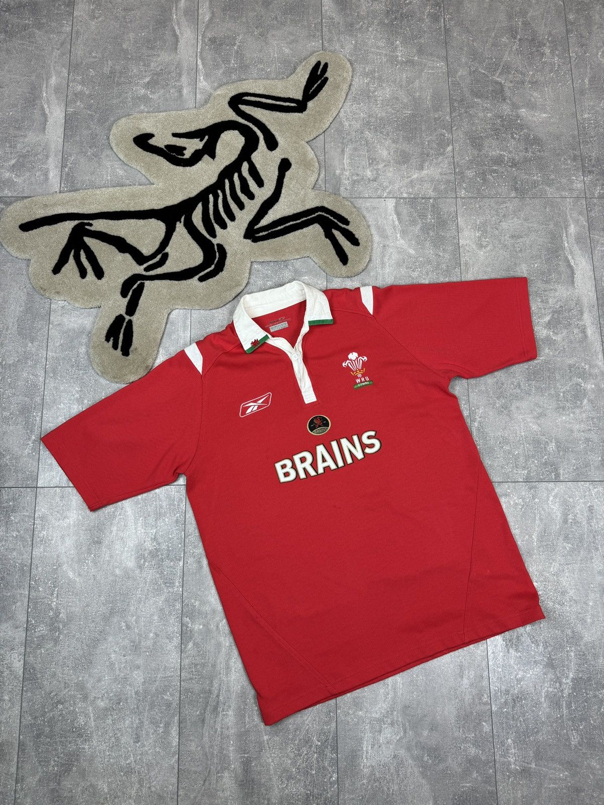 Reebok × Vintage Mens Vintage Reebok Union Wales rugby jersey national team Size US L / EU 52-54 / 3 - 1 Thumbnail