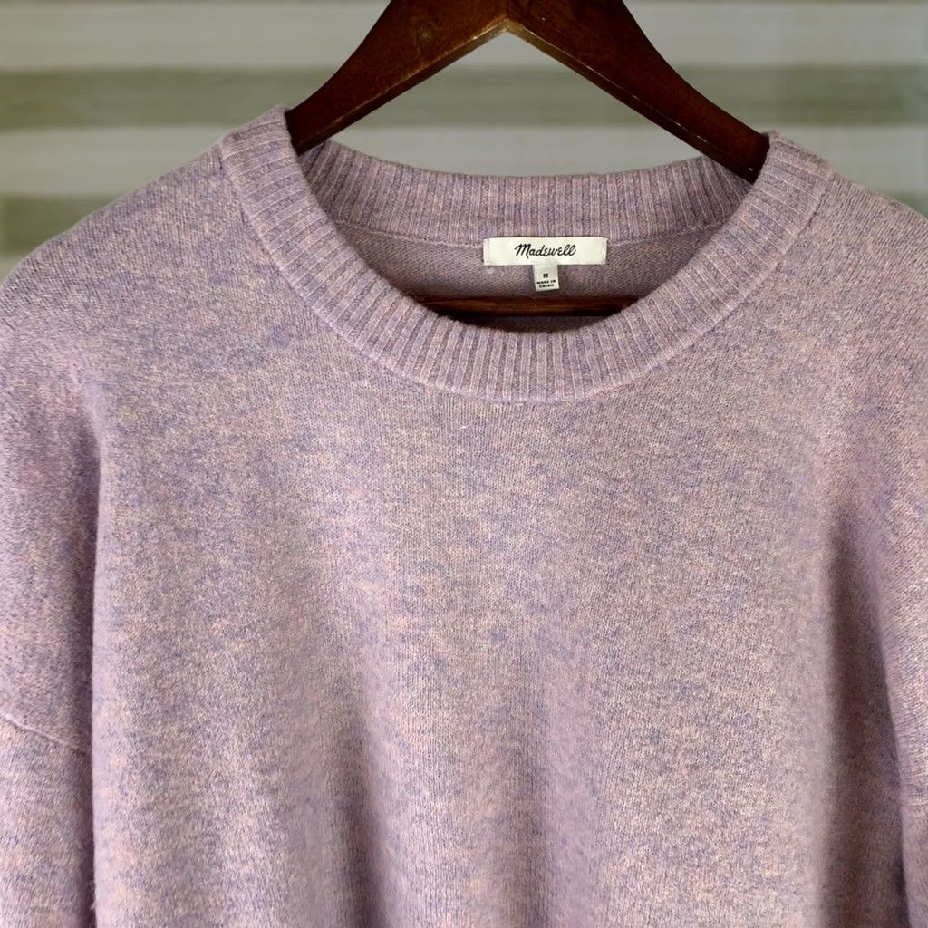 Madewell Madewell Sweater Women's Medium Purple Alpaca Wool Blend Crewneck AD041 Size M / US 6-8 / IT 42-44 - 1 Thumbnail