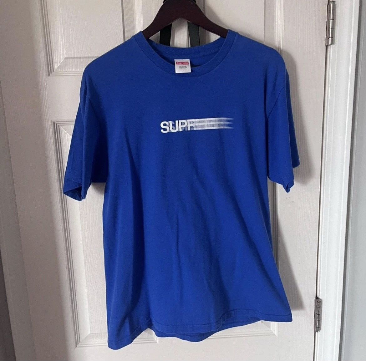 Supreme Supreme Motion Logo Tee Royal Blue SS16 Size US L / EU 52-54 / 3 - 1 Thumbnail