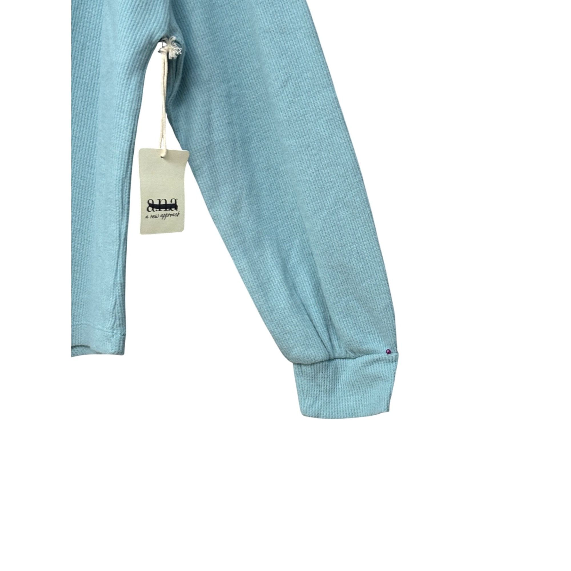 Other a.n.a. Women’s V-neck Thermal Top, Malabar Aqua, M Size M / US 6-8 / IT 42-44 - 4 Thumbnail