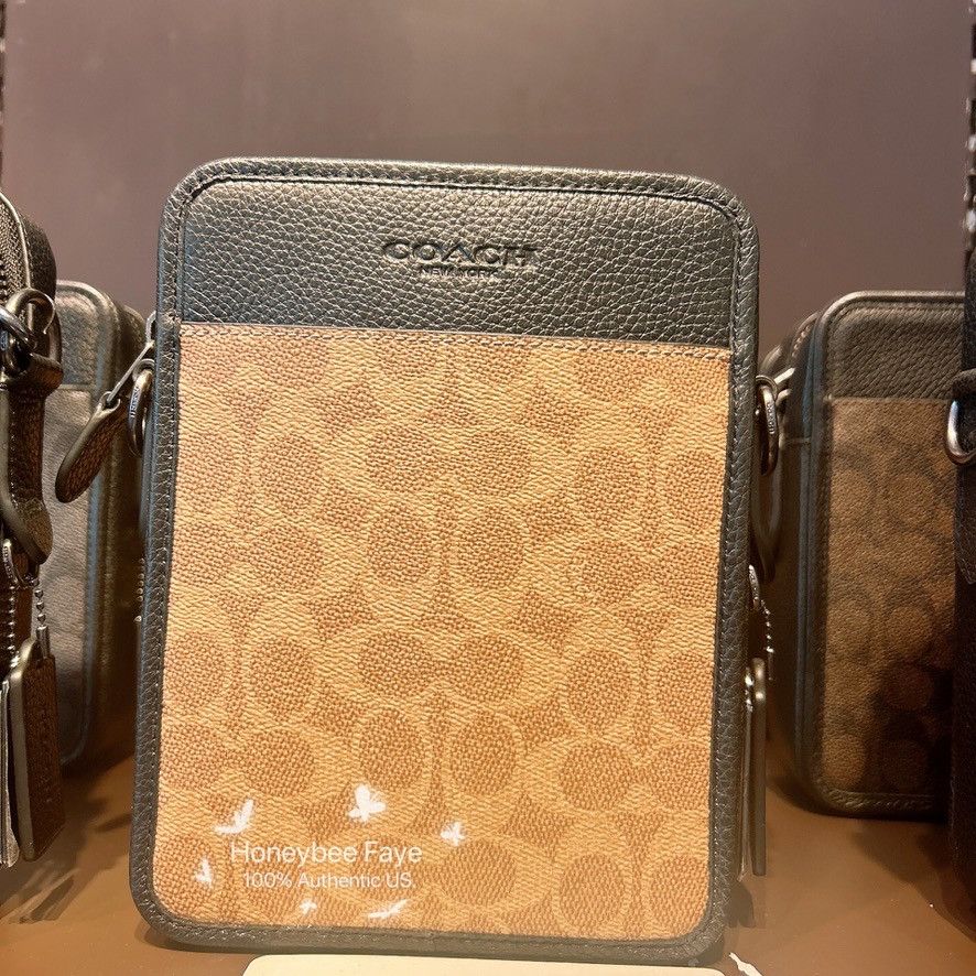 ショルダーバッグ COACH Sullivan Crossbody In Blocked Signature Canvas CW386 Sullivan Crossbody In Blocked Signature Canvas TAN/CHARCOAL/BLK