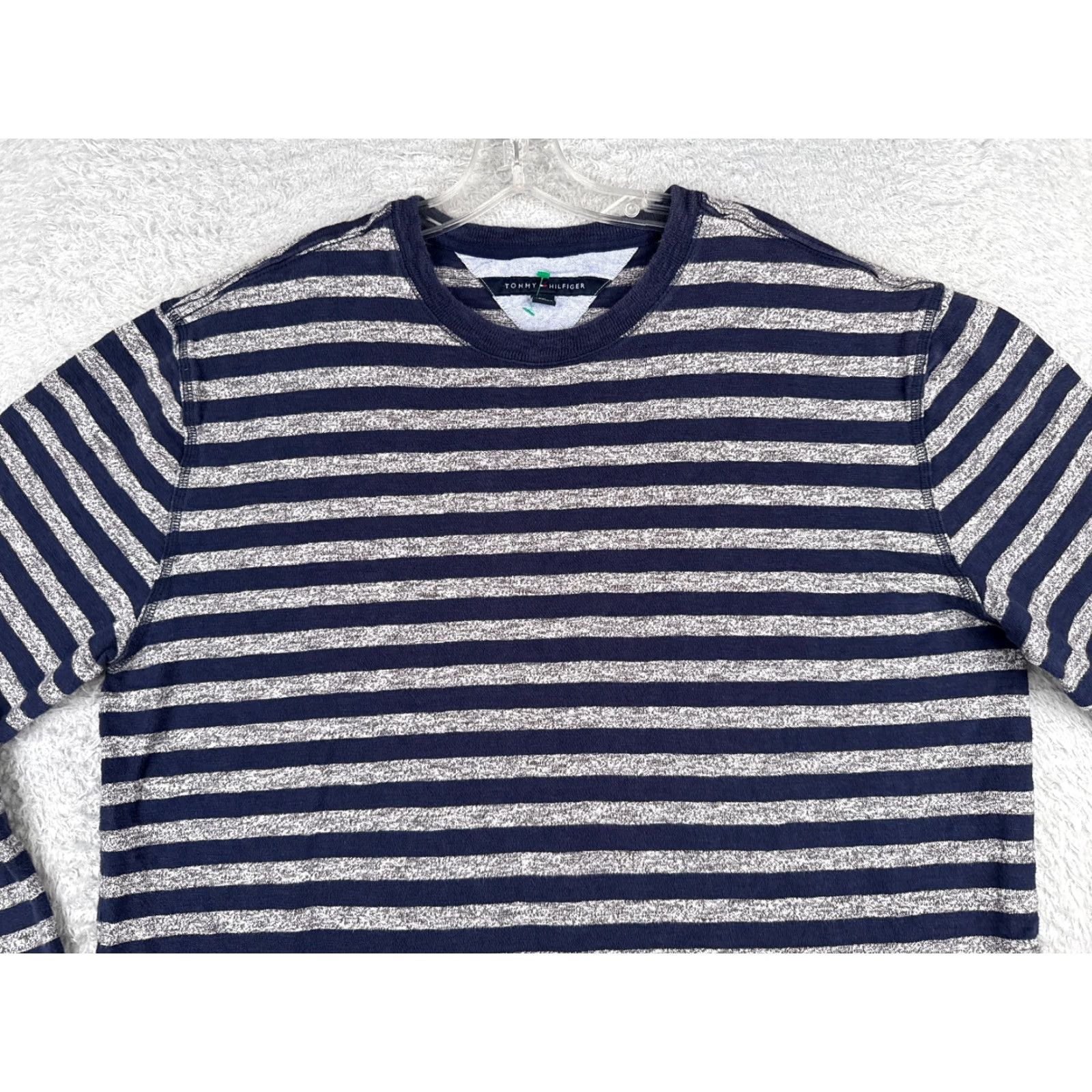 Tommy Hilfiger Tommy Hilfiger Shirt Women 2XL Blue Stripe Long Sleeve Crew Neck Cotton Size XXL / US 16-18 / IT 52-54 - 4 Thumbnail