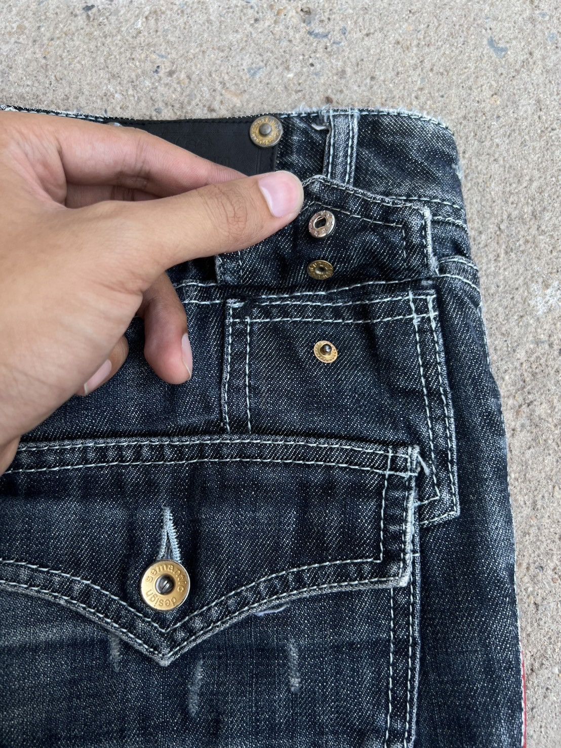 semanticdesign Archive* Semantic design Washed Multiple Pocket/Zipper Pants Size US 29 - 14 Thumbnail