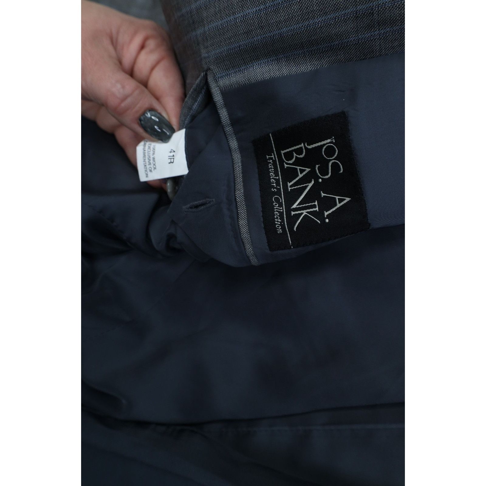 Jos. A. Bank Jos A Bank Travelers Wool 2 Piece Suit Tailored Fit Size 40R - 5 Thumbnail