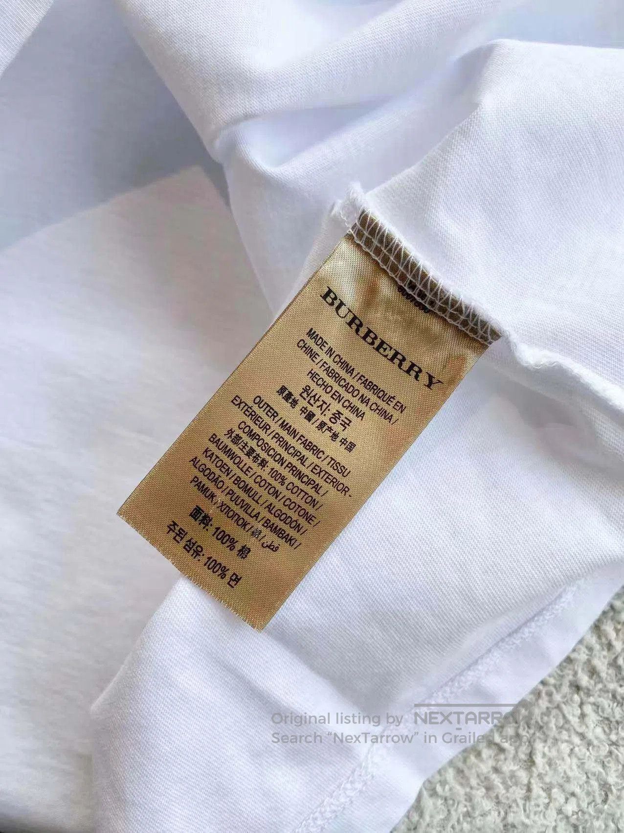 Burberry Burberry Embroidered logo short sleeves| Size M / US 6-8 / IT 42-44 - 5 Thumbnail