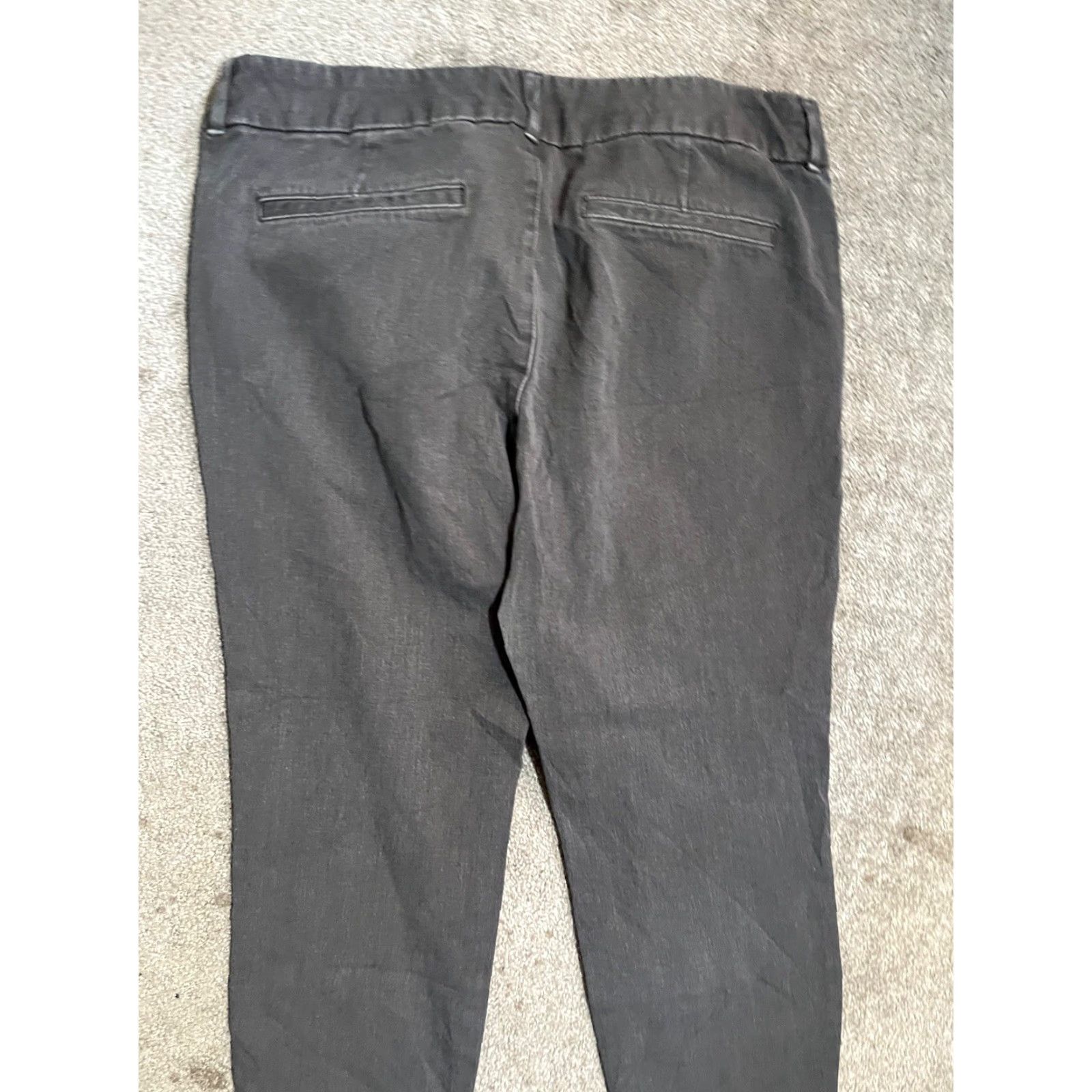 Old Navy Old Navy Pixie Ankle Pants Women Size 10 Pockets Dark Gray Med Rise Charcoal Size 32" / US 10 / IT 46 - 4 Thumbnail