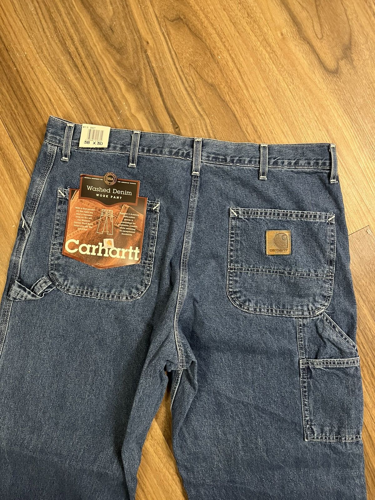 Carhartt 1999 Carhartt Carpenter/Work Washed Denim New 38x30 Vintage Size US 38 / EU 54 - 2 Thumbnail