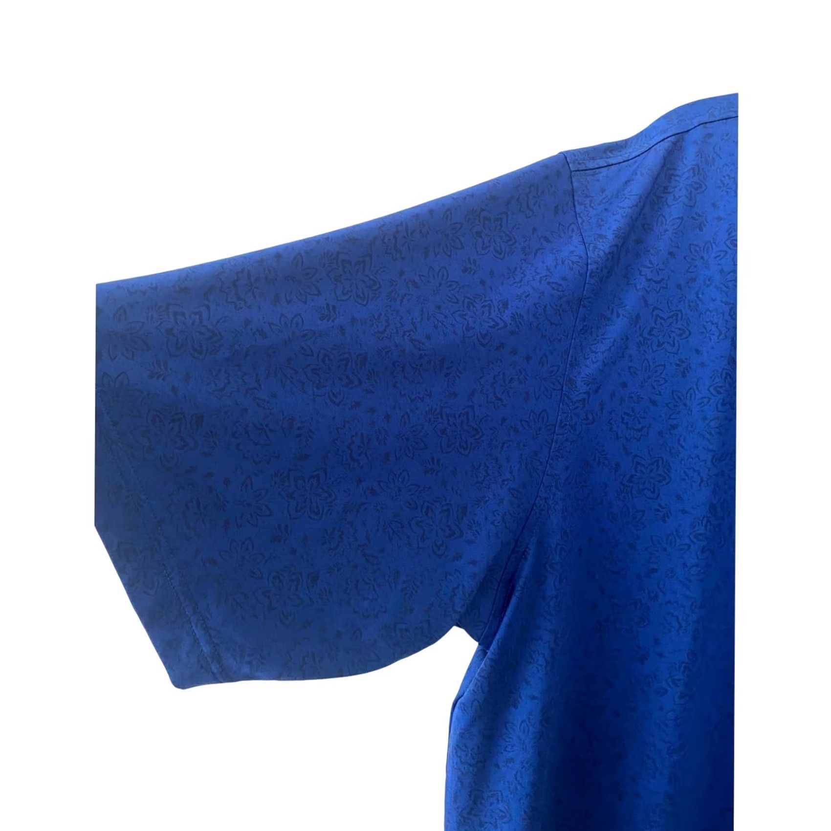 Footjoy FootJoy Blue Collared Shortsleeve Golf Shirt Floral Quarter Button Up - Large Size US L / EU 52-54 / 3 - 4 Thumbnail
