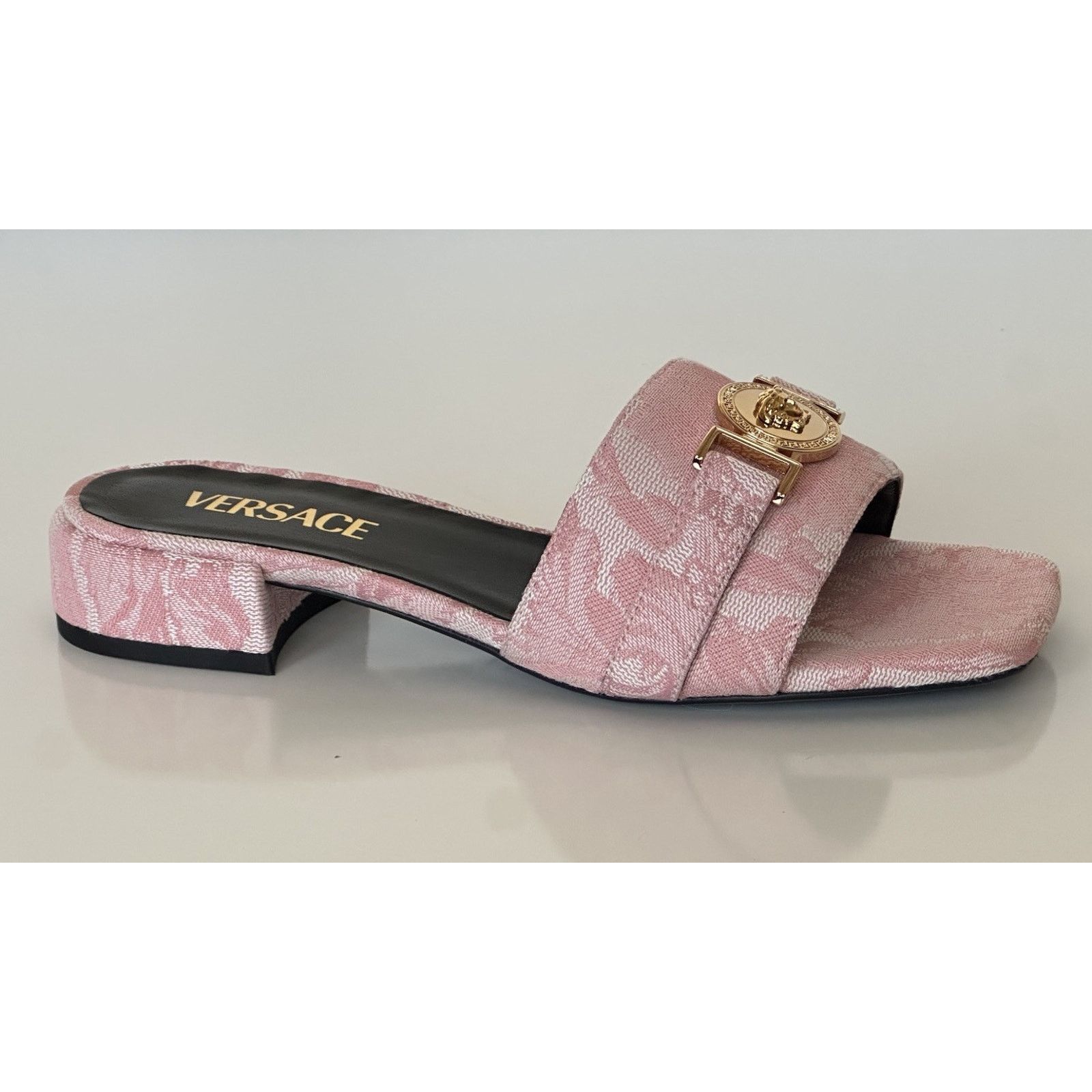 Versace VERSACE Womens Medusa Head Baby Pink Sandals 11.5 US 1014748 Size US 11.5 / IT 41.5 - 2 Thumbnail