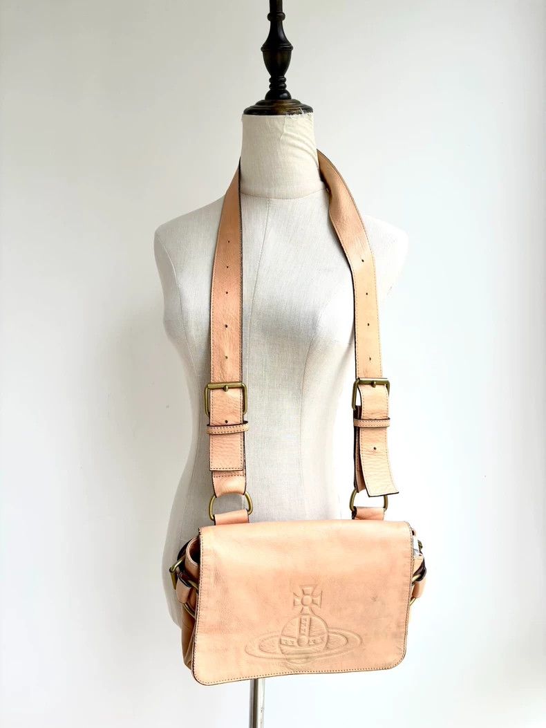 Vivienne Westwood Vivienne Westwood size os Brown Saturn leather crossbody mo Size ONE SIZE - 1 Thumbnail