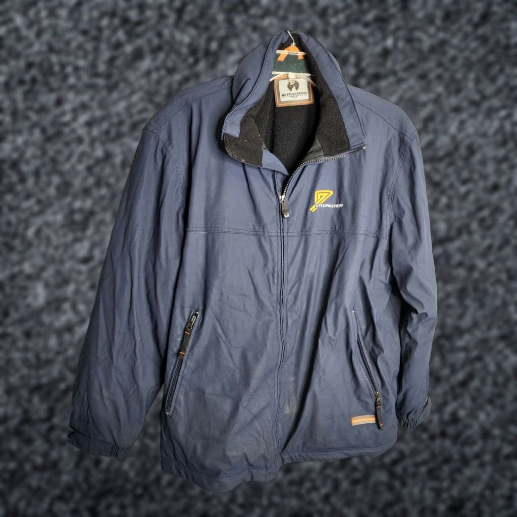 Weatherproof VINTAGE Weatherproof Utilimaster Jacket Mens L Full Zip Blue Distressed Size US L / EU 52-54 / 3 - 1 Thumbnail