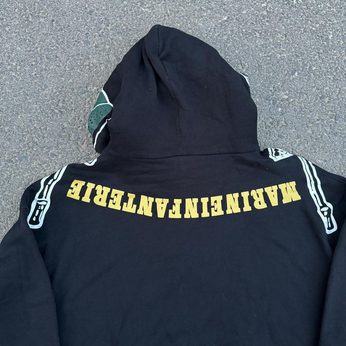 Vetements Vetements SS19 Marine Skull Soldier Gimp Hoodie Sz. S Size US S / EU 44-46 / 1 - 4 Thumbnail