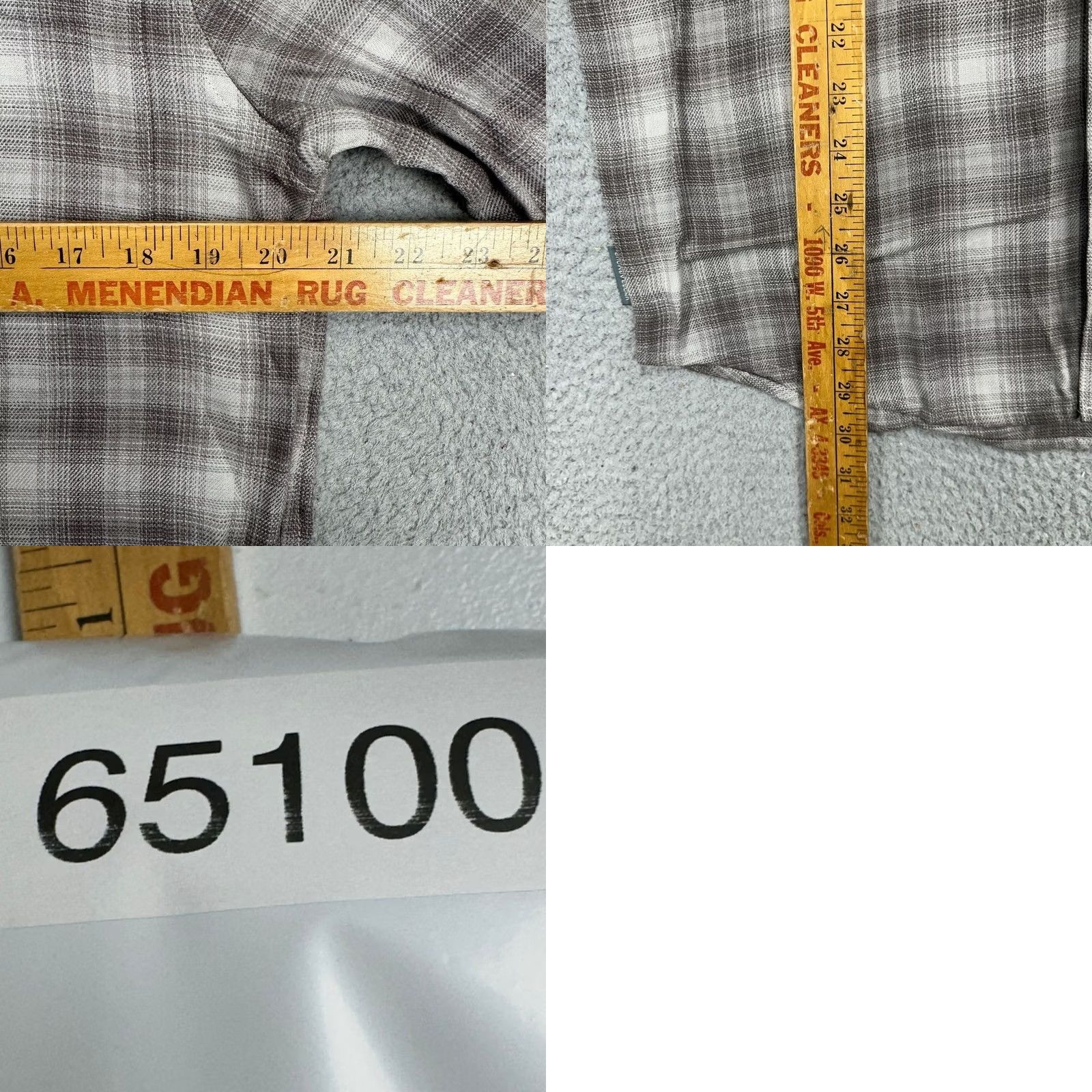 Under Armour Under Armour Flannel Shirt Mens M Grey White Plaid Snap Button Up Shirt Size US M / EU 48-50 / 2 - 8 Thumbnail