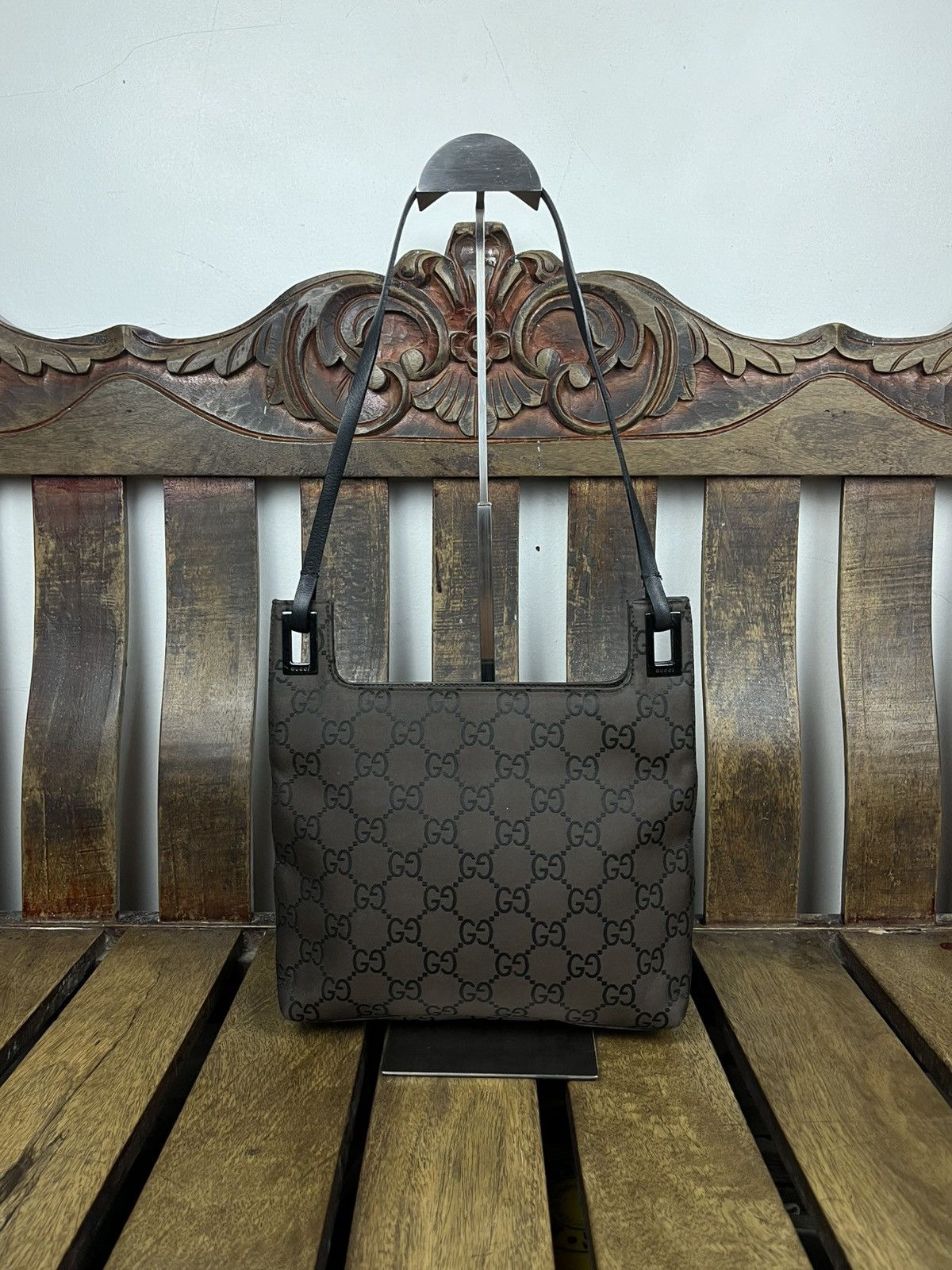 Gucci Gucci by Tom Ford 1998 Brown GG Monogram Shoulder Bag Size ONE SIZE - 1 Thumbnail