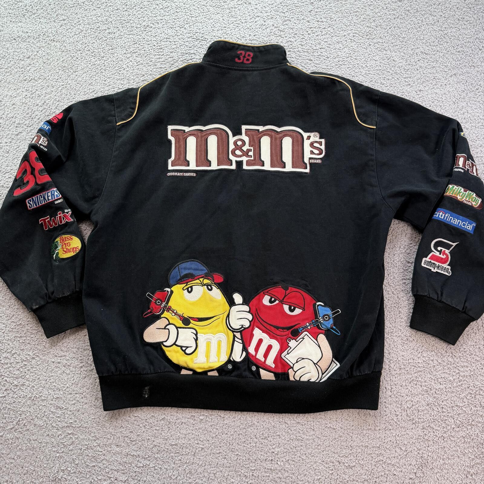 JH Design Vintage Y2K Elliott Sadler #38 M&M’s NASCAR Jacket Black L Size US L / EU 52-54 / 3 - 2 Thumbnail