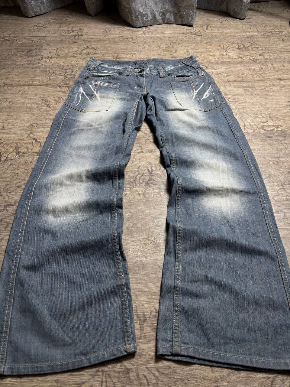 GOSTAR DE FUGA 2000's Flare GOA LGB type! Y2K Japan Denim Jeans Size US 31 - 9 Thumbnail