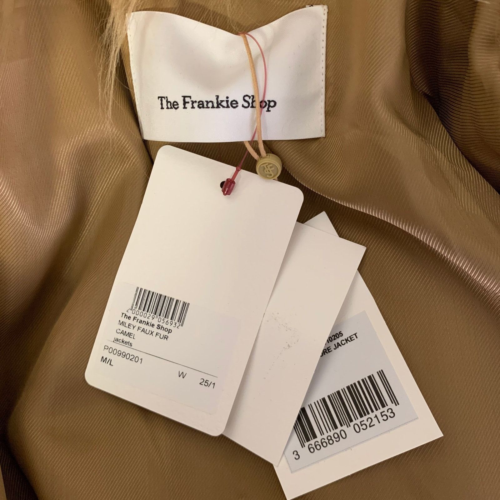Frankie Shop THE FRANKIE SHOP Camel Modacrylic Faux Fur Notch Lapel Coat Size XS / US 0-2 / IT 36-38 - 5 Thumbnail