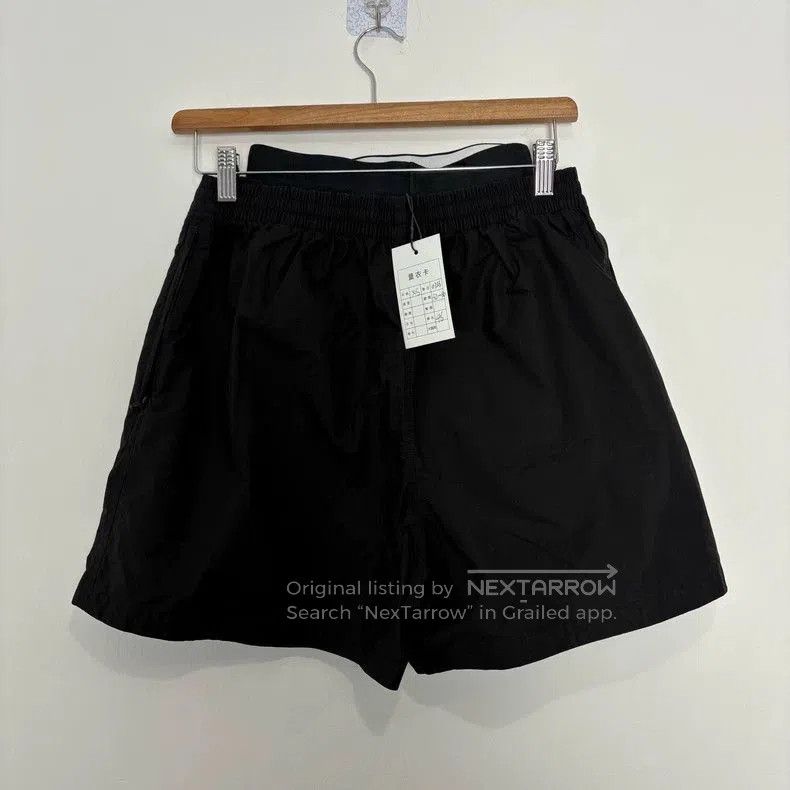 Balenciaga Balenciaga Black Nylon Double Waist Shorts. Size US 26 / EU 42 - 1 Thumbnail