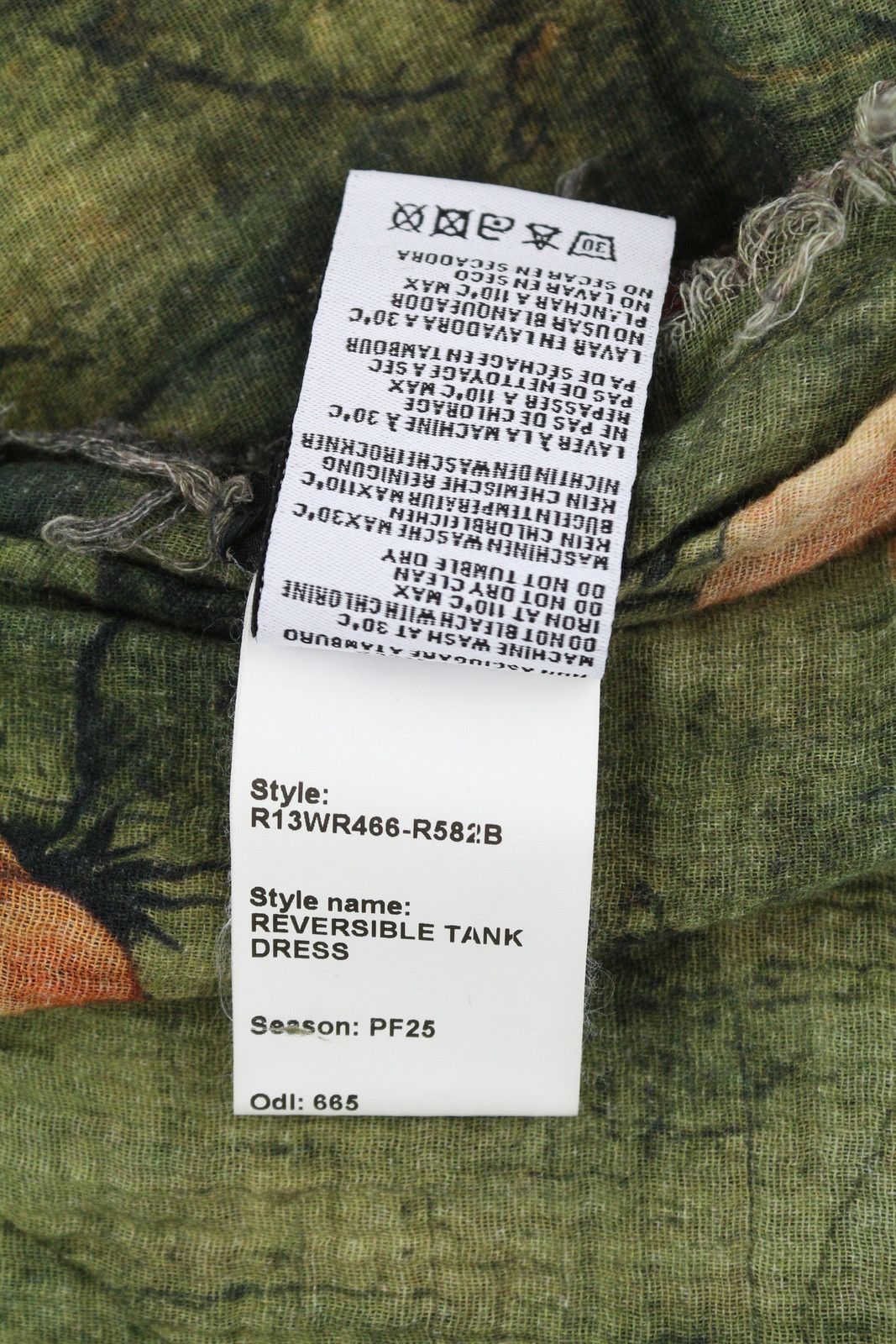 R13 REVERSIBLE TANK S Sleeveless Relaxed Midi PF25 86555 Size S / US 4 / IT 40 - 11 Thumbnail