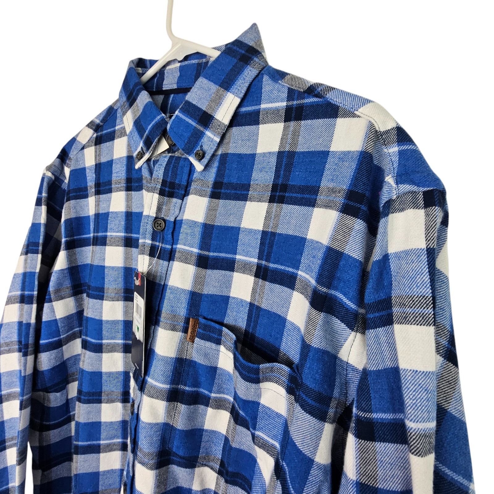 Izod IZOD Mens Flannel Shirt Plaid Size LT Button Down Wicking Size US L / EU 52-54 / 3 - 4 Thumbnail
