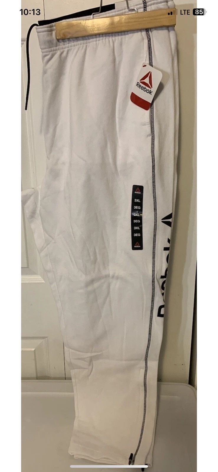 Reebok New Reebok mens sz 3XL cruise control sweatpants white Size US 44 / EU 60 - 2 Thumbnail