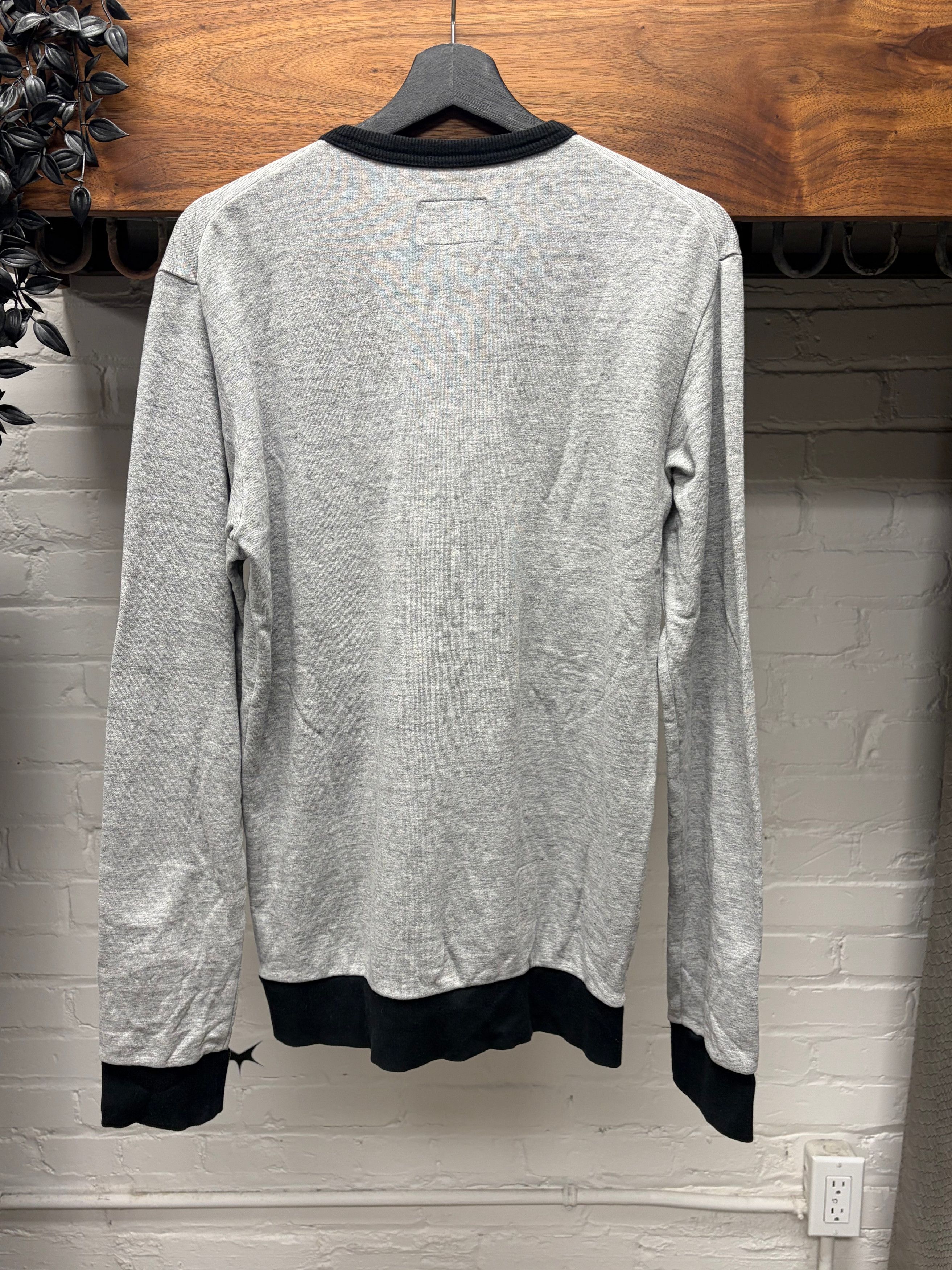 Number (N)ine Number (N)ine ‘Hardcore University’ Grey Sweatshirt Cotton Cardigan Size US L / EU 52-54 / 3 - 4 Thumbnail