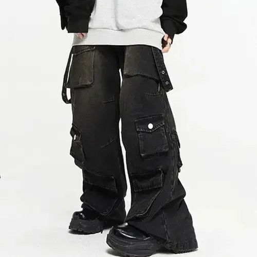 Jean Multi Pocket Wide Leg Jean Size US 32 / EU 48 - 3 Thumbnail