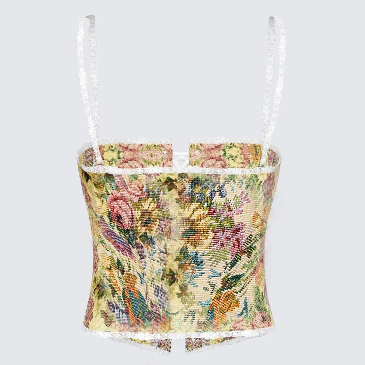 Other Finesse Antoinette Tapestry Royalty Front Lace Up Corset XS Size XS / US 0-2 / IT 36-38 - 2 Thumbnail