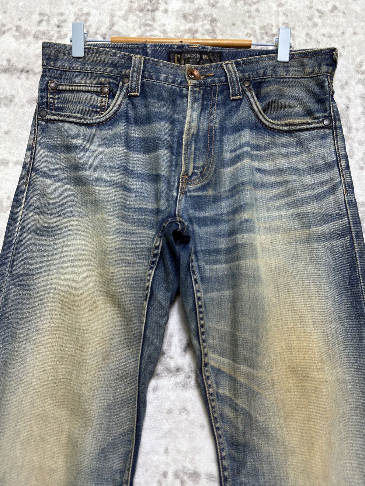 Vintage Vintage Archive Back Number Heavy Whisker Mud Wash Denim Size US 32 / EU 48 - 3 Thumbnail