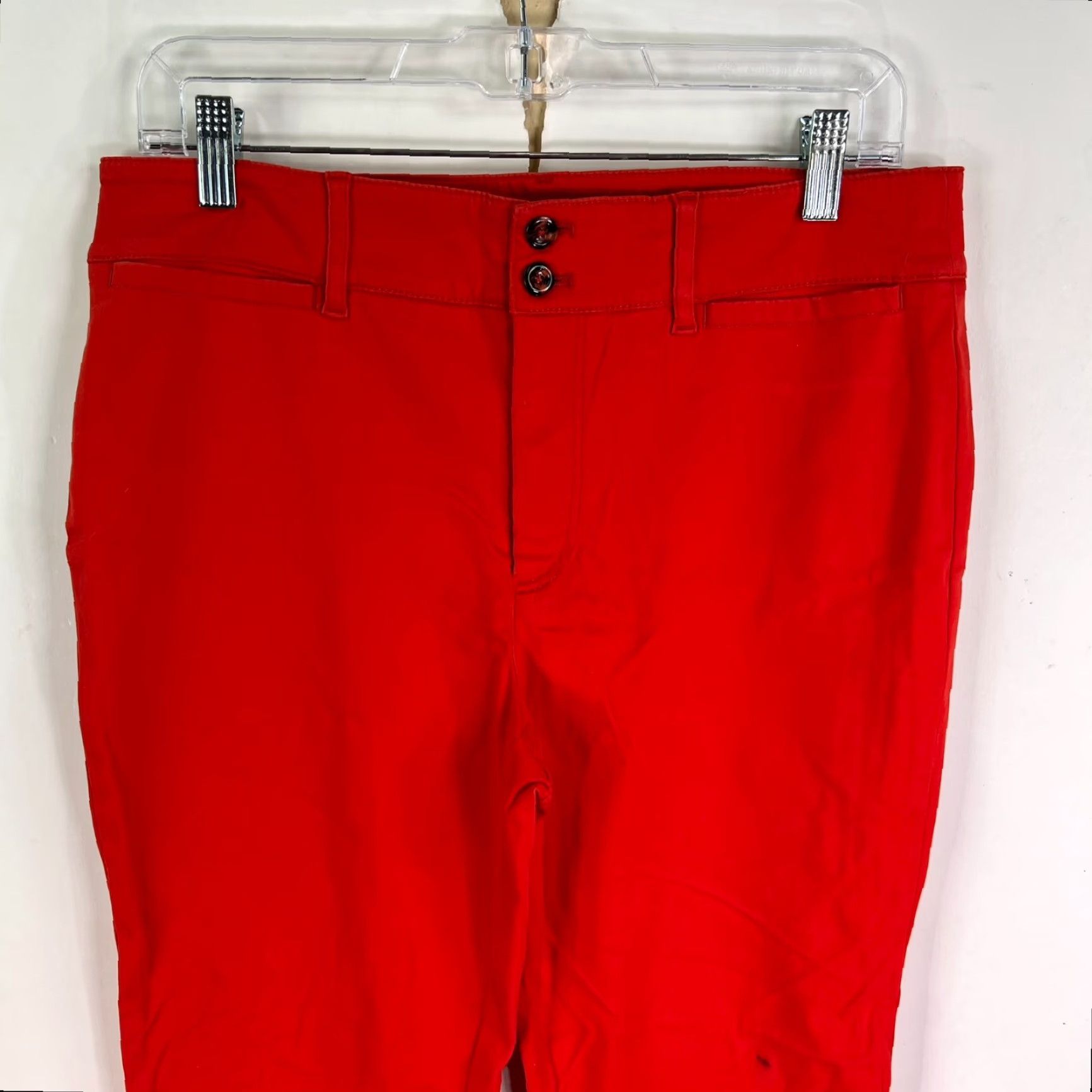 Anthropologie Anthropology Denim Jeans Women's 10 Crop Red 30X26 Size 32" / US 10 / IT 46 - 2 Thumbnail