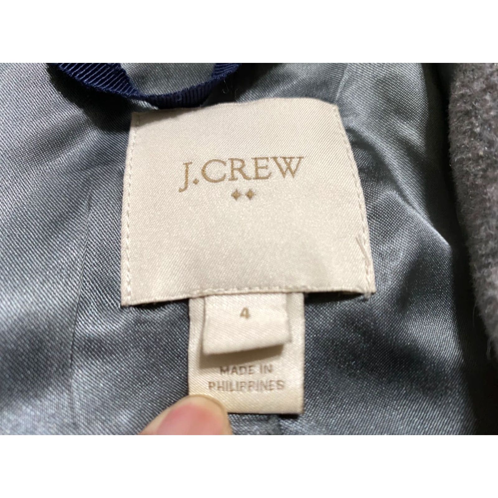 J.Crew VINTAGE J.CREW Coat Parka Wool Gray 4 Women Full Zip Snap Button Pockets Mid-Length Wool Blend Jacket Measurements First Class? Size S / US 4 / IT 40 - 5 Thumbnail