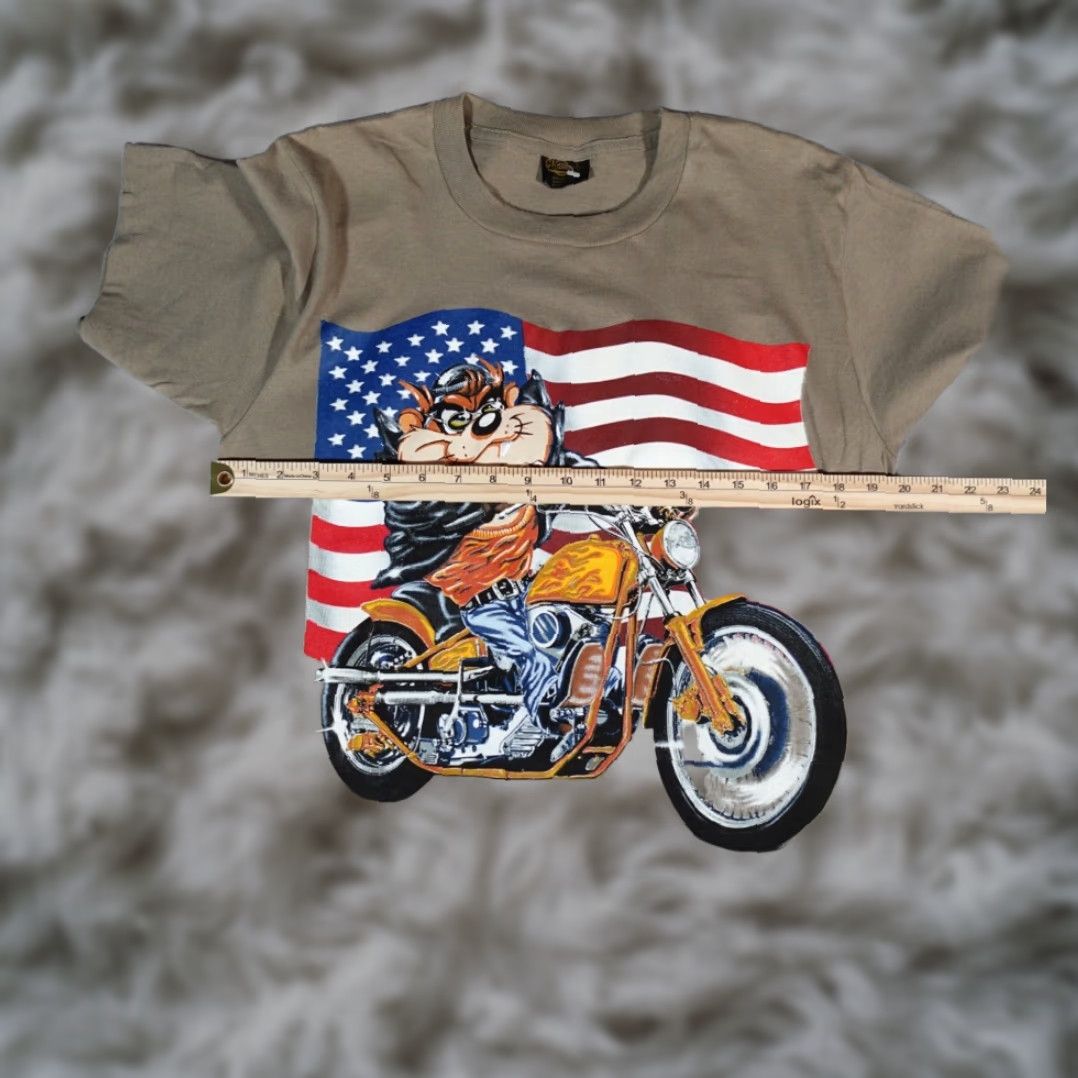 Changes VINTAGE Changes Looney Tunes Taz Graphic Print T Shirt Mens M Brown 90s Cartoon Size US M / EU 48-50 / 2 - 8 Thumbnail