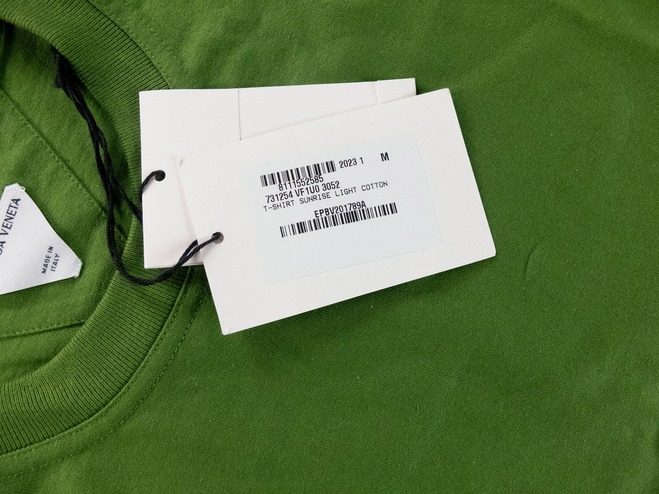 Bottega Veneta BOTTEGA VENETA Sunrise green crewneck cotton t-shirt Medium Size US M / EU 48-50 / 2 - 6 Thumbnail