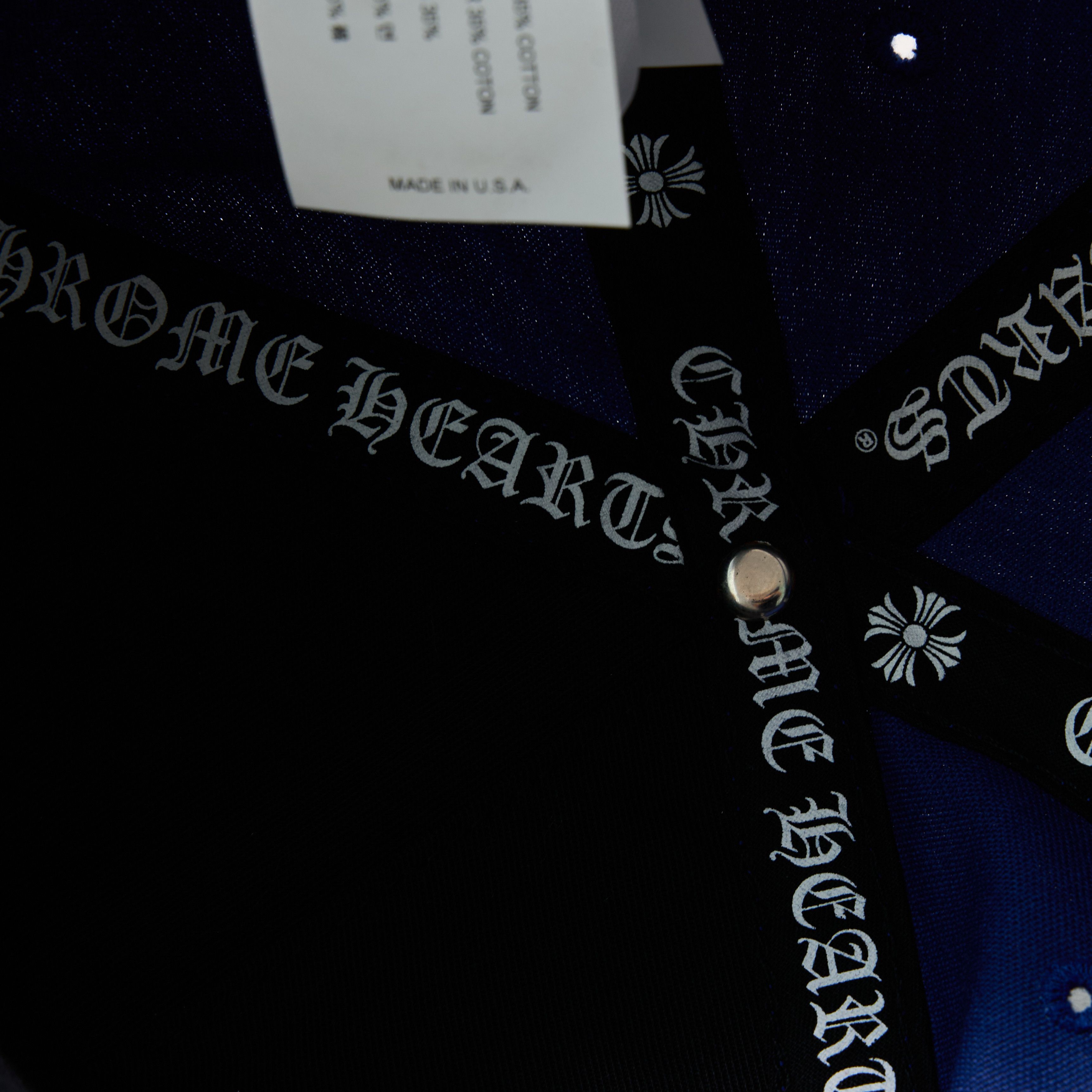 Chrome Hearts CHROME HEARTS CH Leather Patch Baseball Cap BLUE/ORANGE Size ONE SIZE - 12 Thumbnail