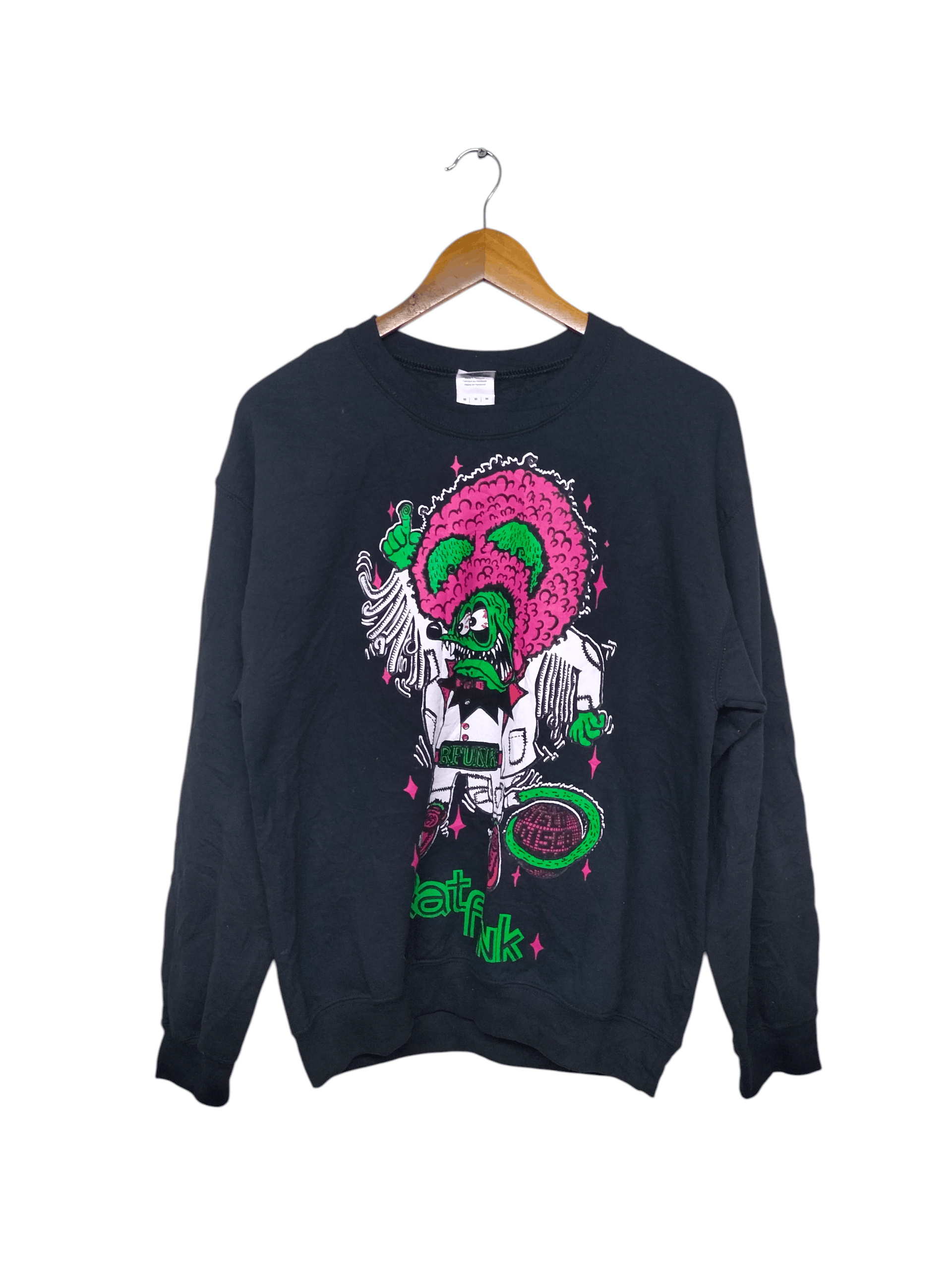 Japanese Brand Rat funk disco sweatshirt inspired rat fink Size US M / EU 48-50 / 2 - 1 Thumbnail