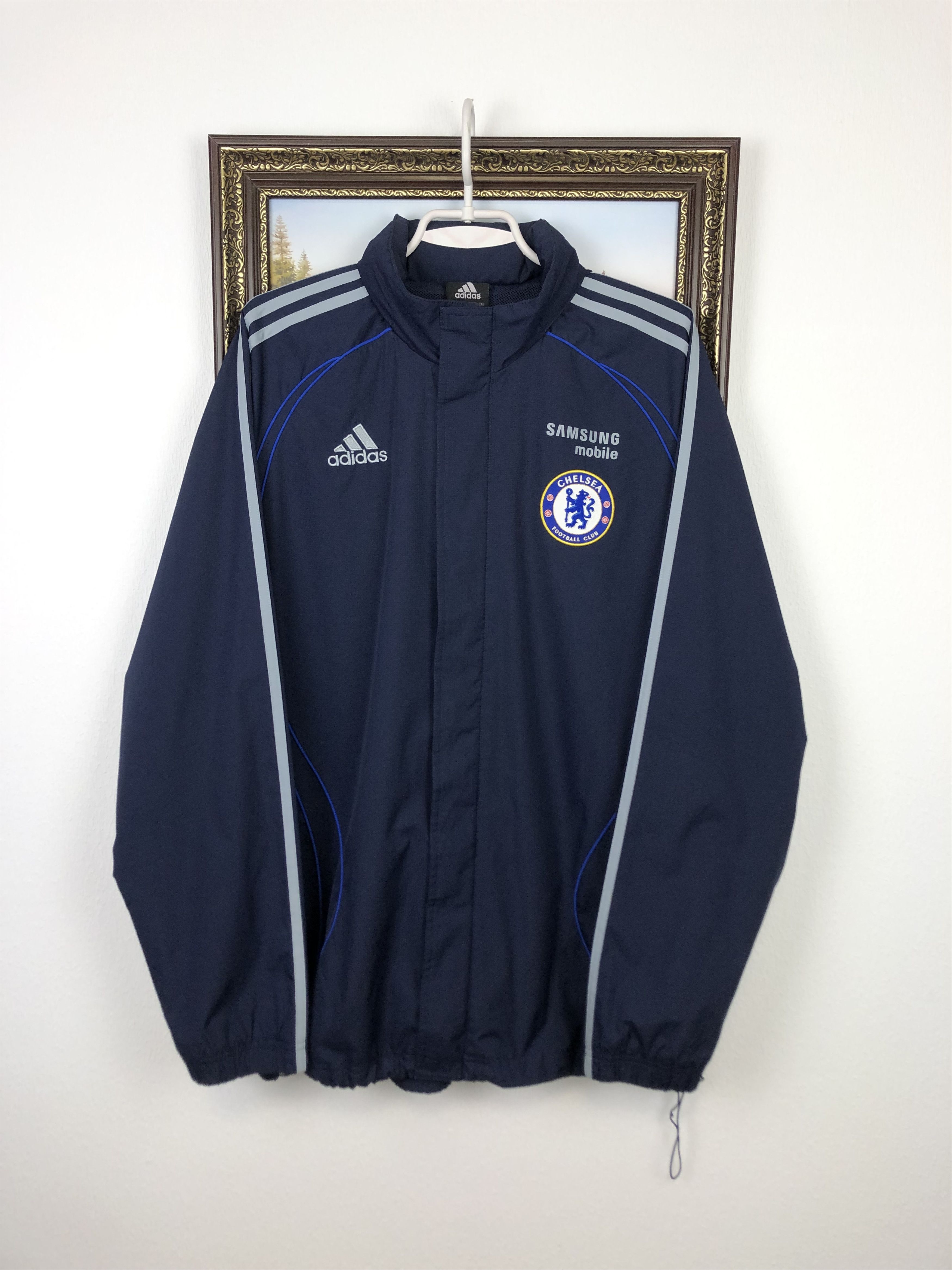 Vintage Adidas Chelsea Football Jacket Soccer Track Training