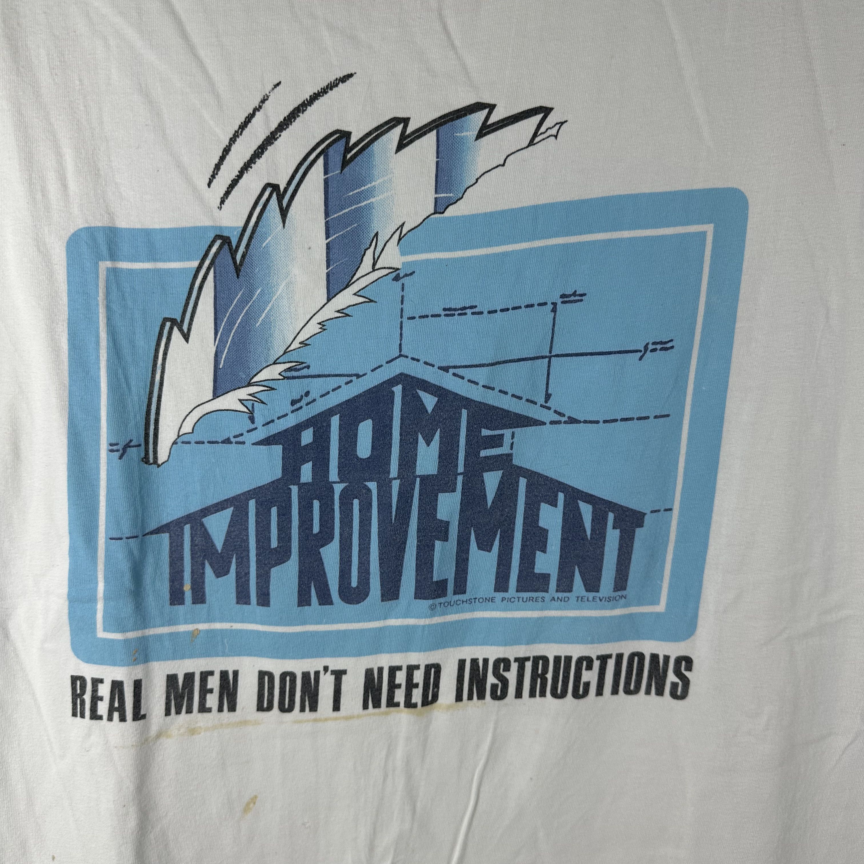 Vintage ​​​​90s Home Improvement Real Men Don't Need TV Show Tee Size US XL / EU 56 / 4 - 2 Thumbnail