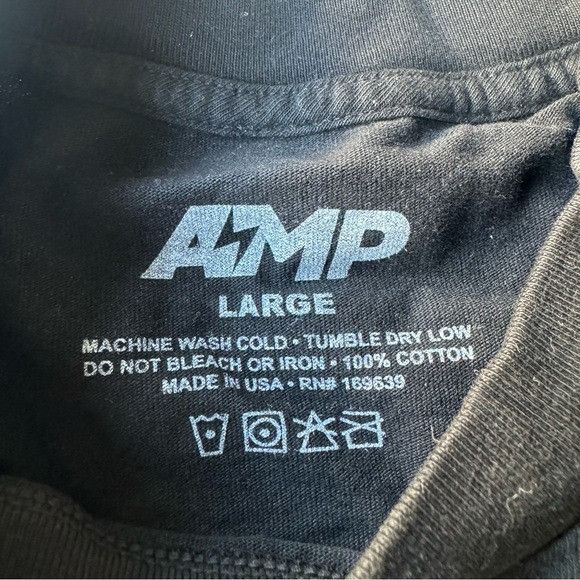 Designer NEW ANY MEANS POSSIBLE AMP VISION BLACK LONG SLEEVE T-SHIRT Size US L / EU 52-54 / 3 - 7 Thumbnail
