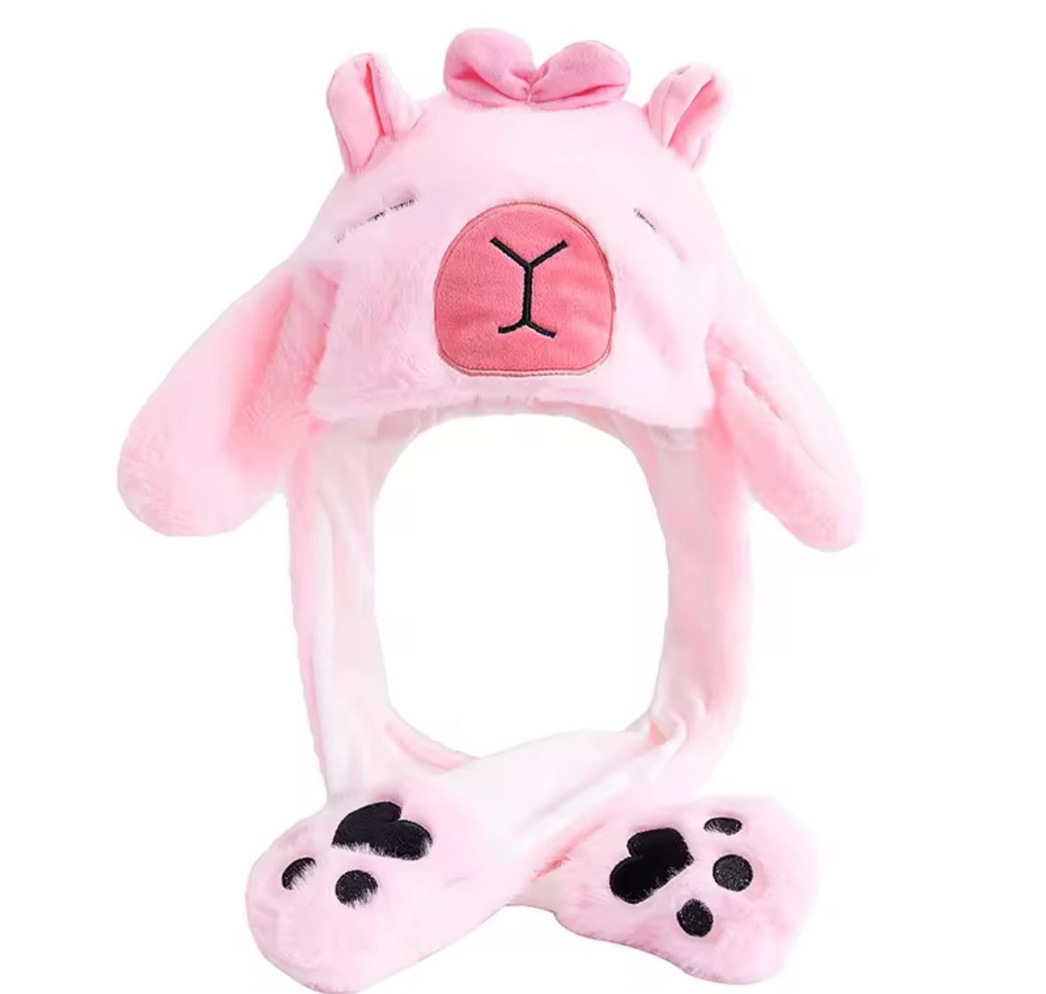 Japanese Brand Y2K Lovely Sleep Capybara Ear Moving Cute Hat Rabbits Ears Size ONE SIZE - 1 Thumbnail